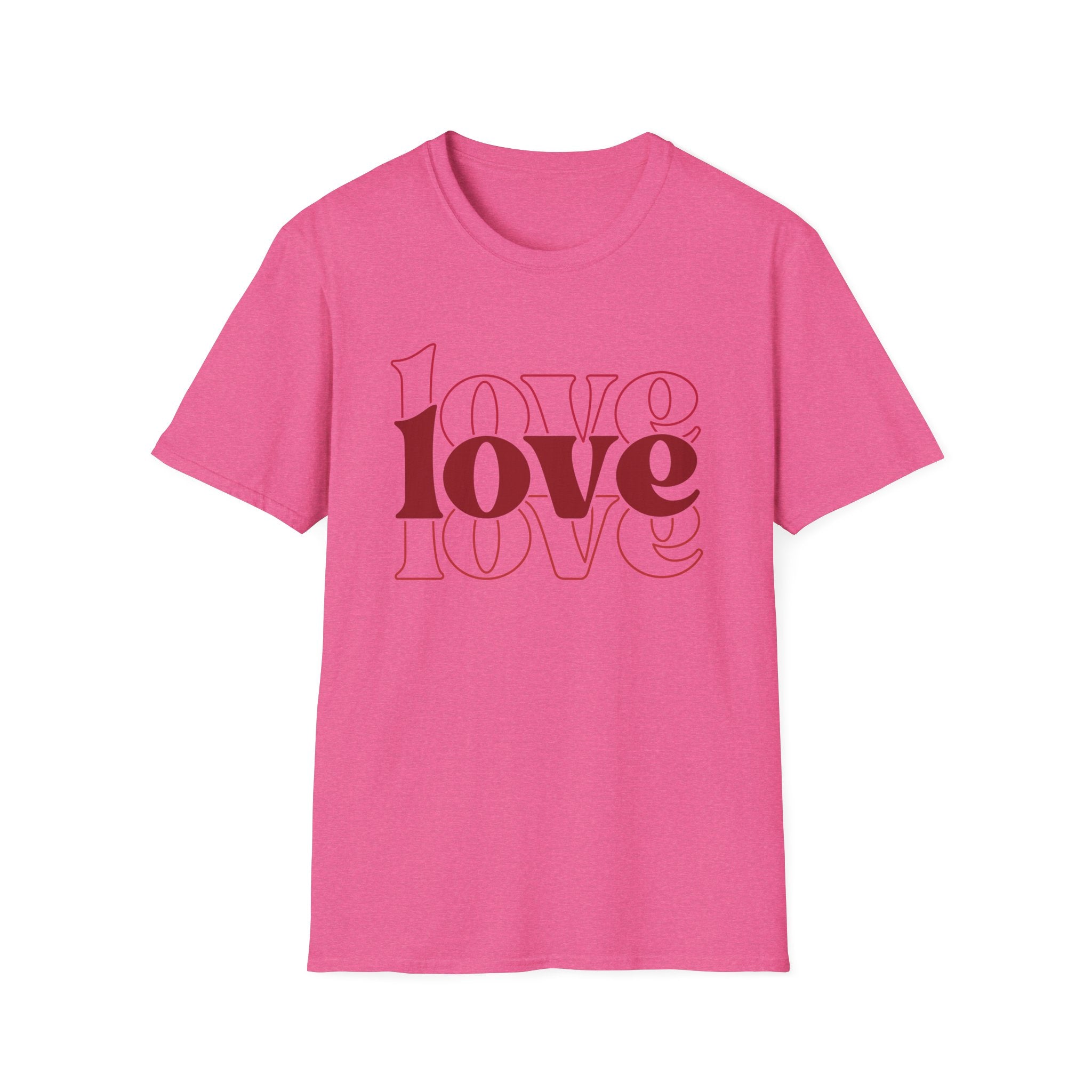 Bold Love Unisex T-Shirt | Minimalist Valentine’s Day Apparel