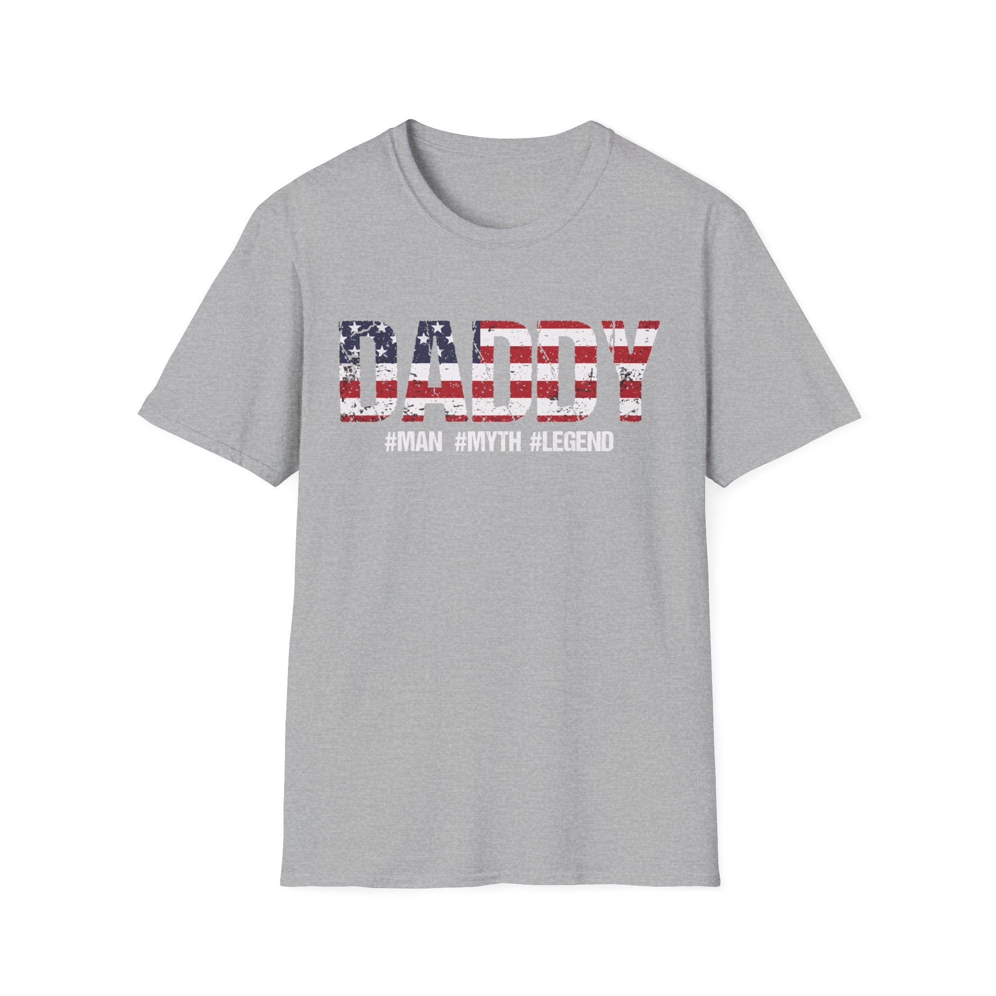 American Daddy Man Myth Legend T-Shirt for Proud Fathers