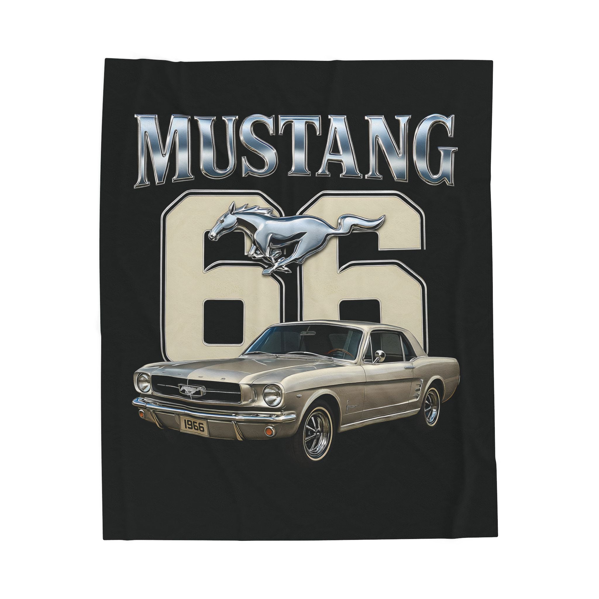 Velveteen Plush Blanket 66 Mustang