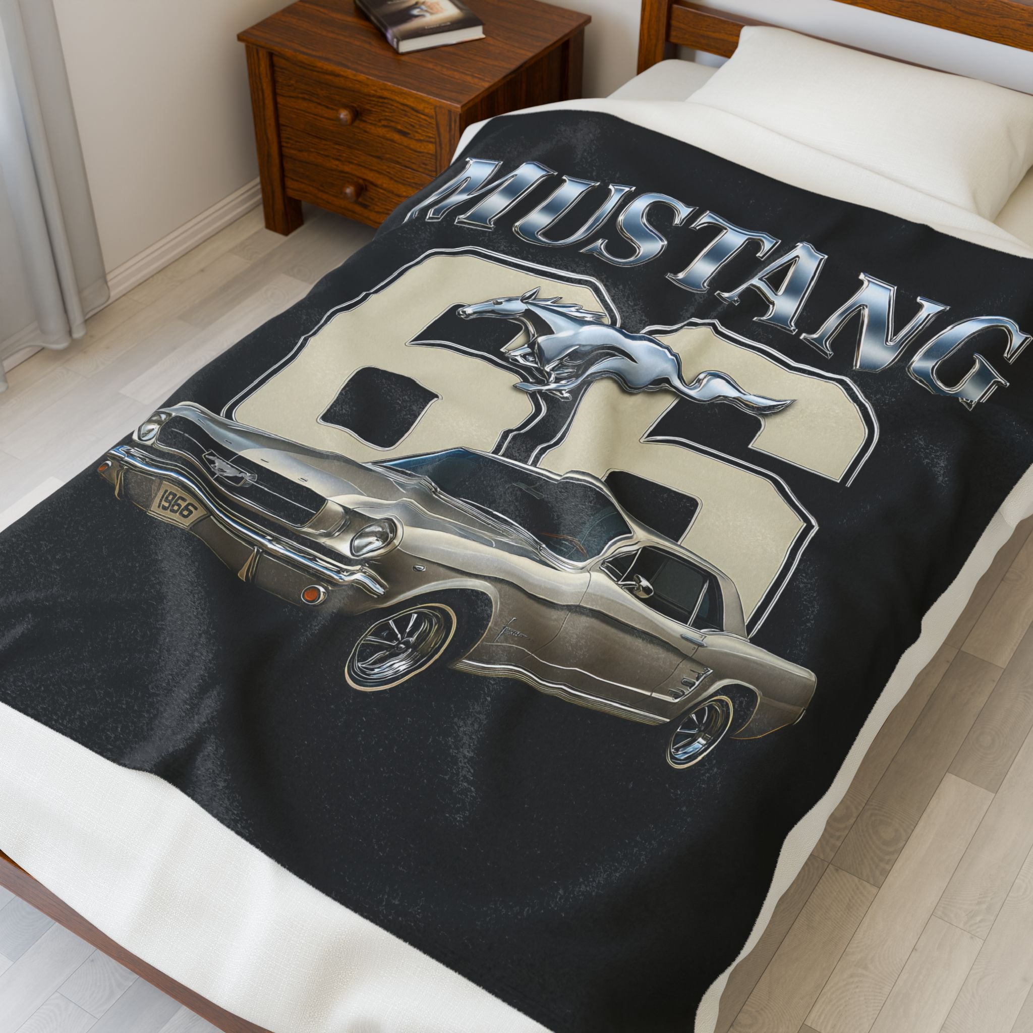 Velveteen Plush Blanket 66 Mustang