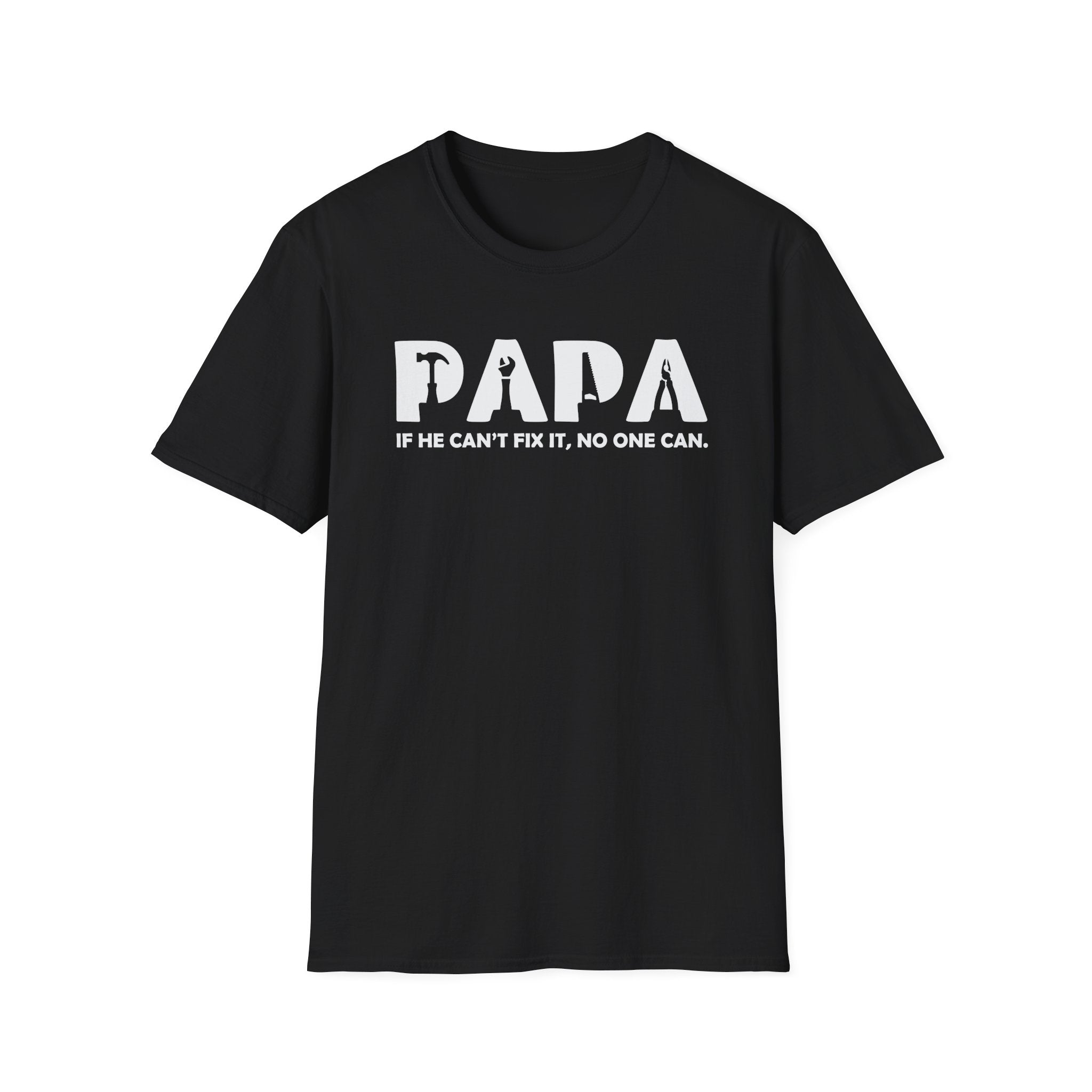 Papa If He Can’t Fix It T-Shirt Funny Gift for Handy Dads and Grandpas