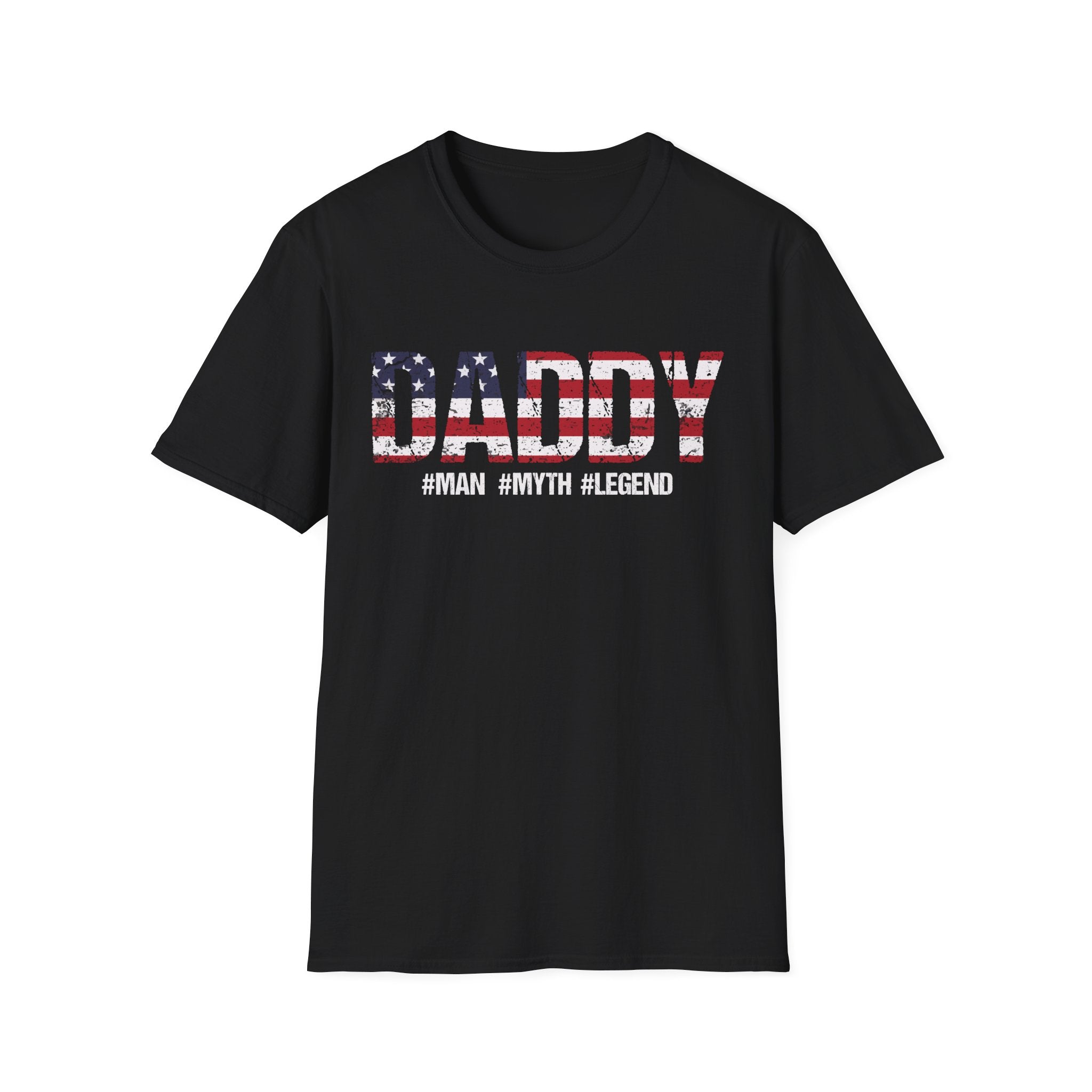 American Daddy Man Myth Legend T-Shirt for Proud Fathers