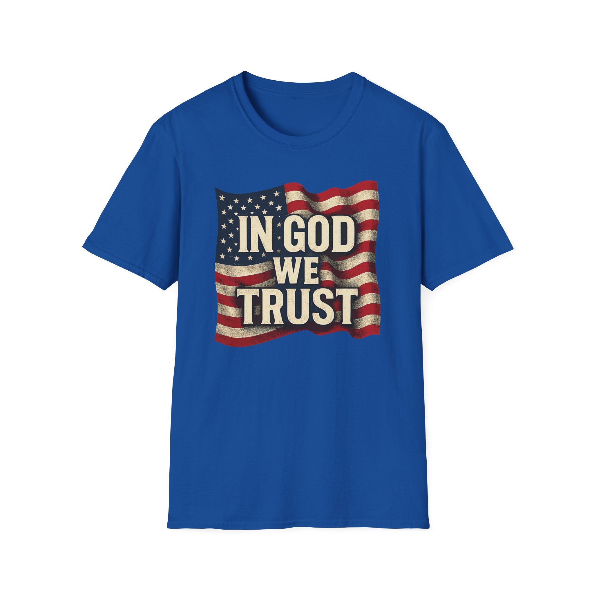 In God We Trust Patriotic Christian T-Shirt – American Flag Faith & Freedom Tee
