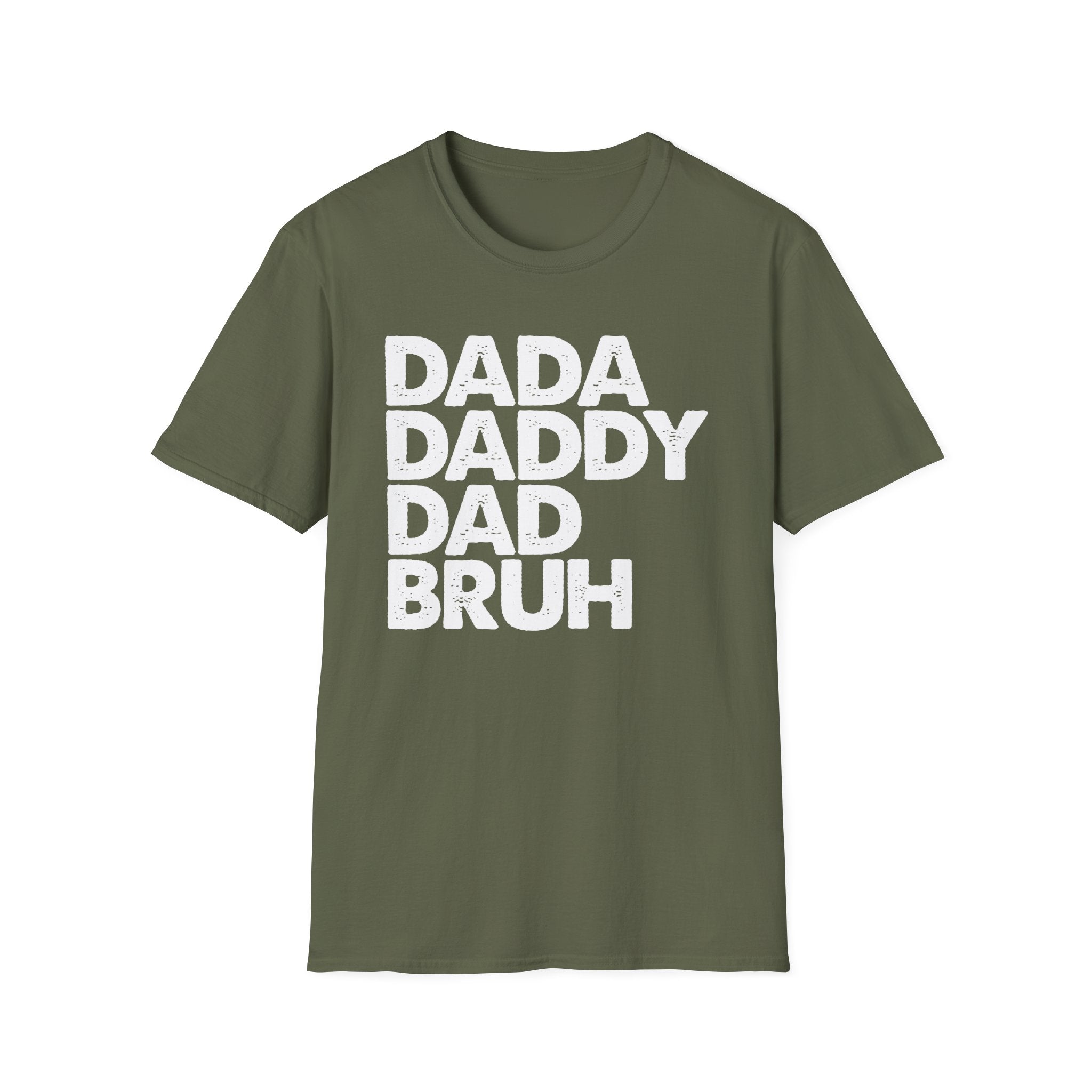 Dada Daddy Dad Bruh T-Shirt Minimal Funny Fatherhood Gift