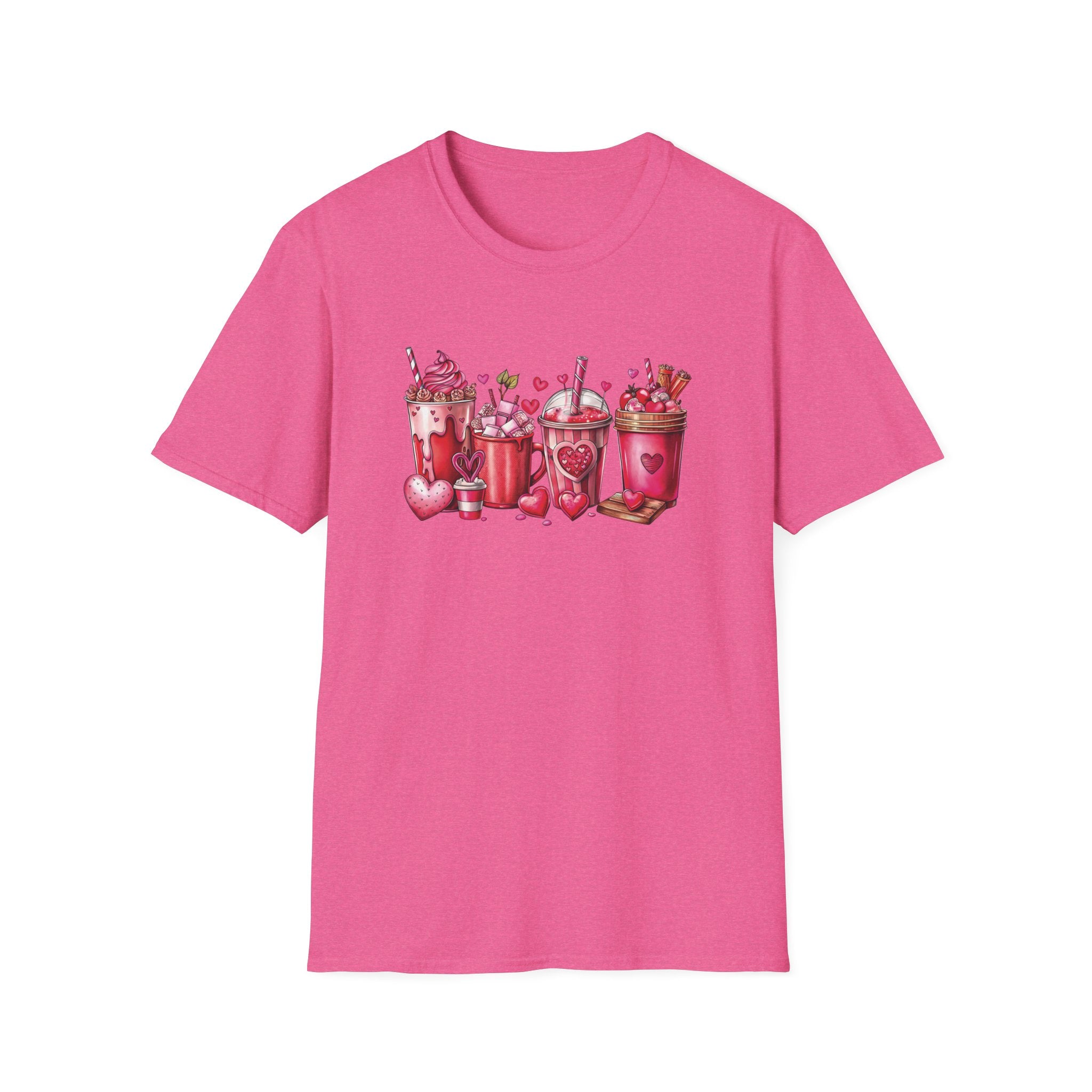 Valentine’s Day Drinks Unisex T-Shirt | Cute and Festive Apparel