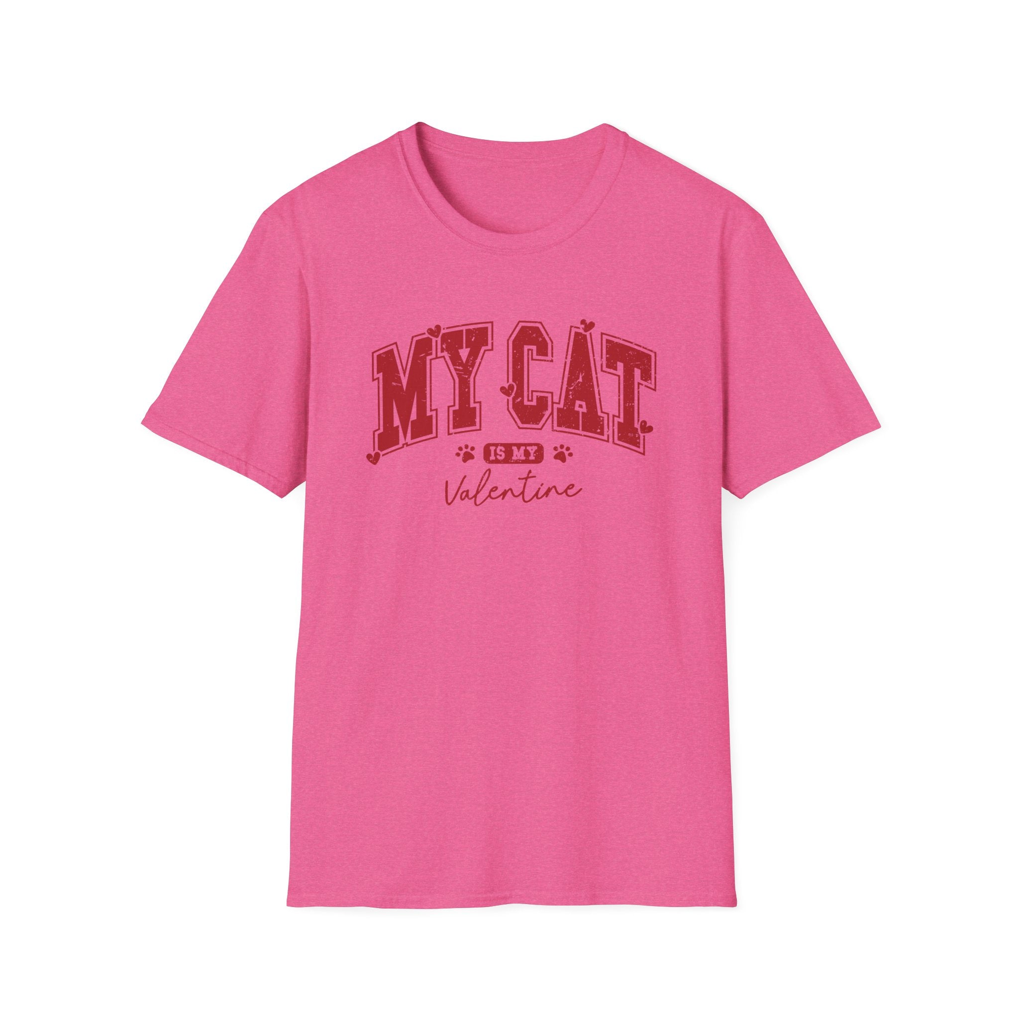 My Cat is My Valentine Unisex T-Shirt | Cute Pet Lover Valentine’s Gift