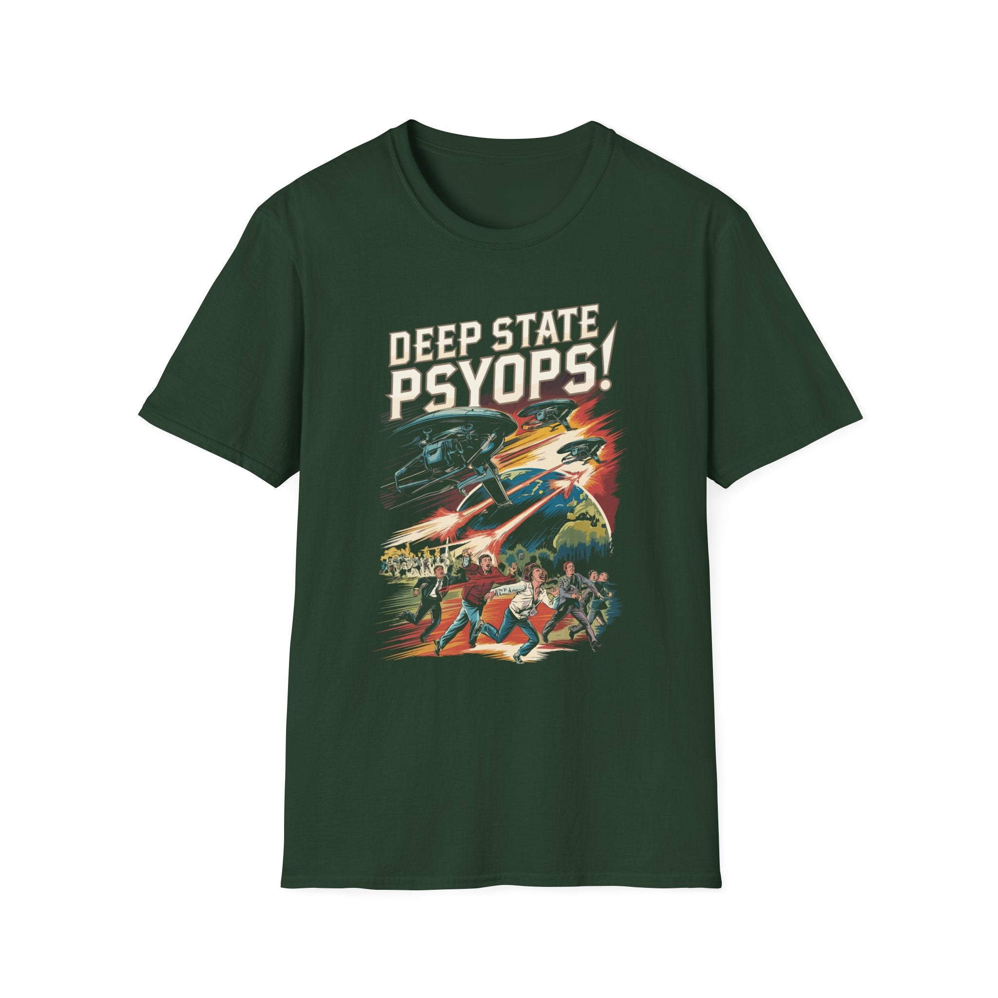 Deep State Psyops T-Shirt | Retro Conspiracy Design | UNISEX