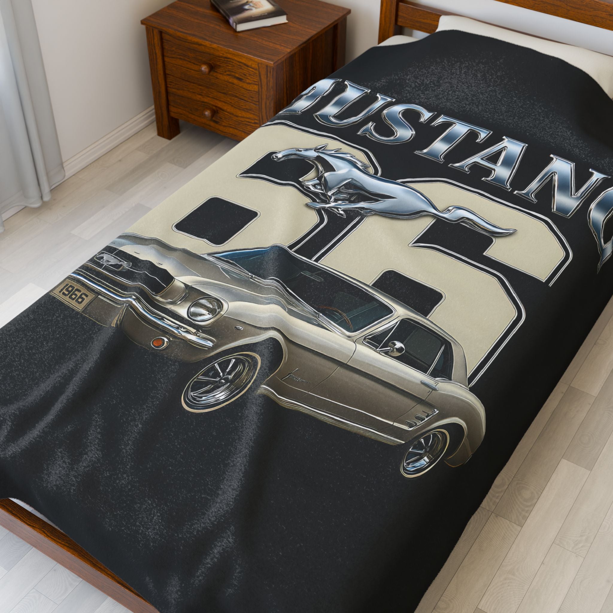 Velveteen Plush Blanket 66 Mustang