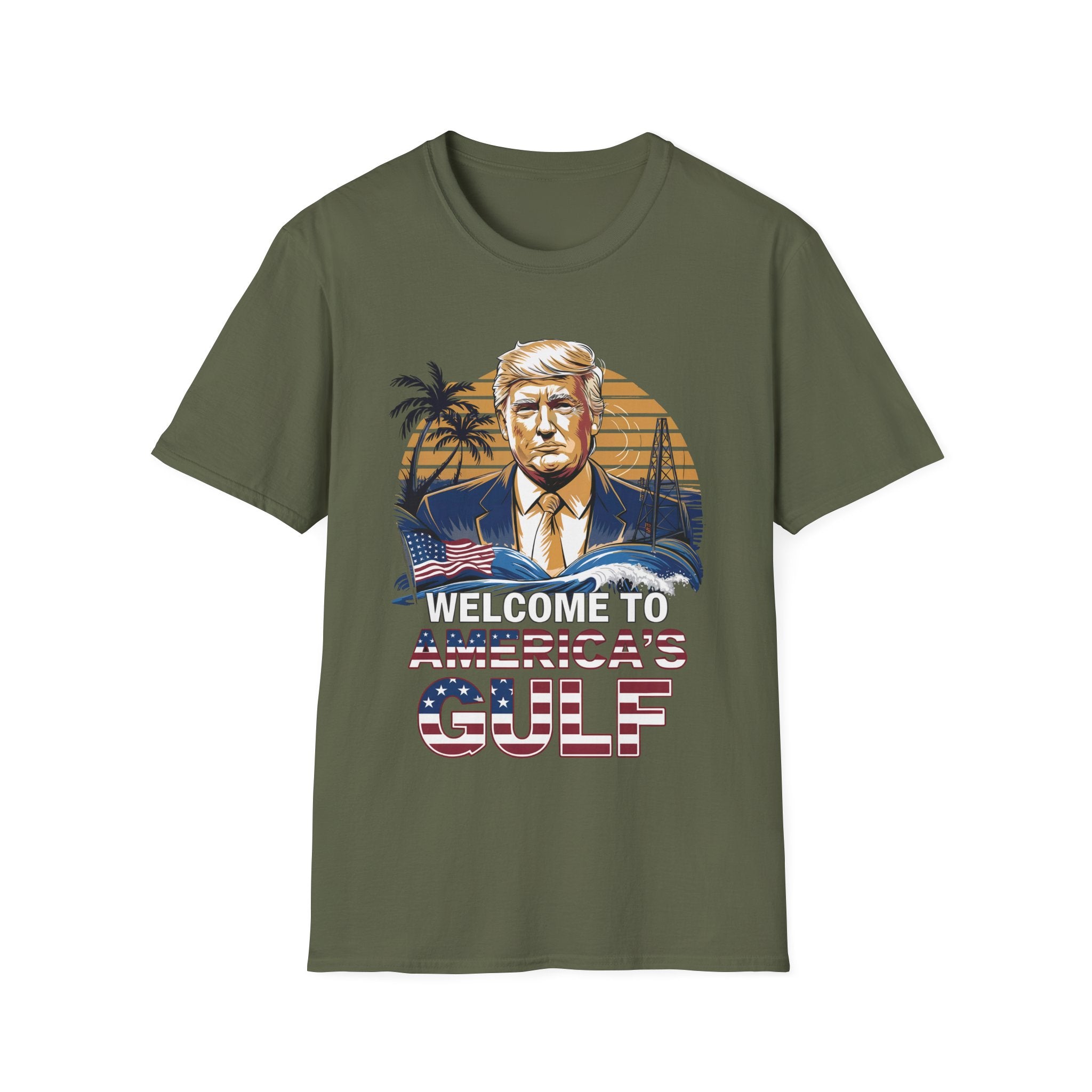 Military Green Funny Trump Welcome to Americas Gulf shirt
