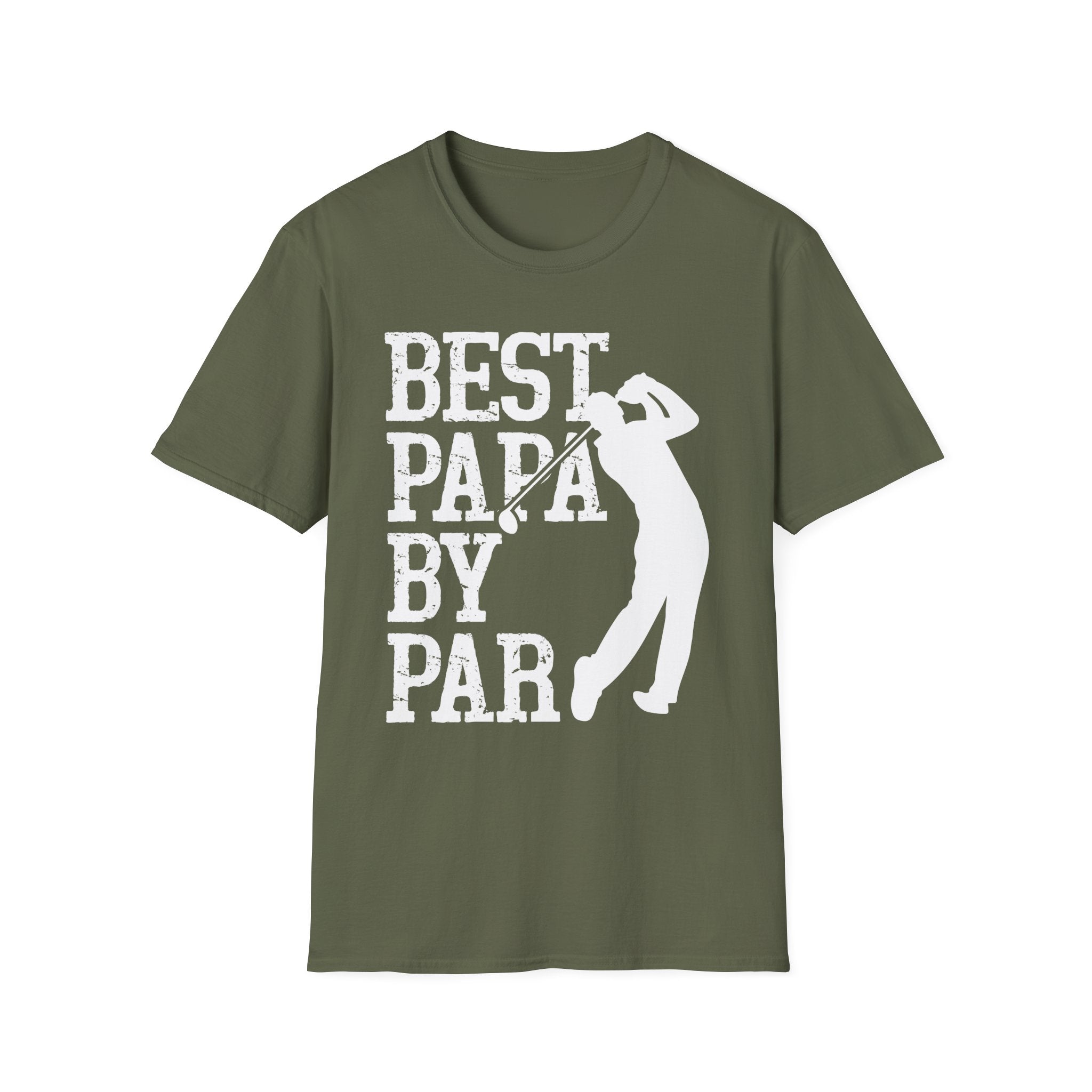 Best Papa by Par Golf T-Shirt Funny Gift for Grandpa or Dad - KoolKustoms