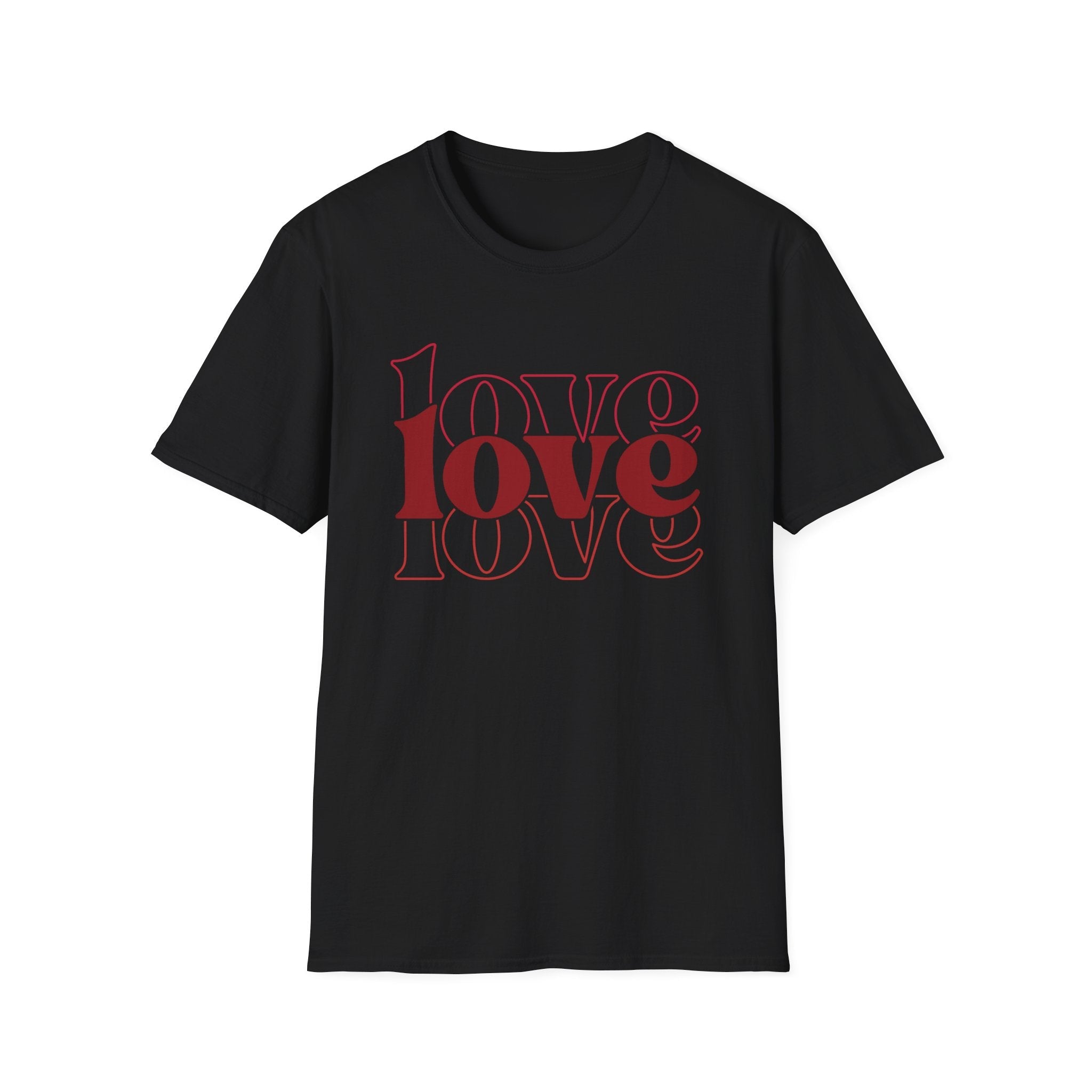 Bold Love Unisex T-Shirt | Minimalist Valentine’s Day Apparel - KoolKustoms