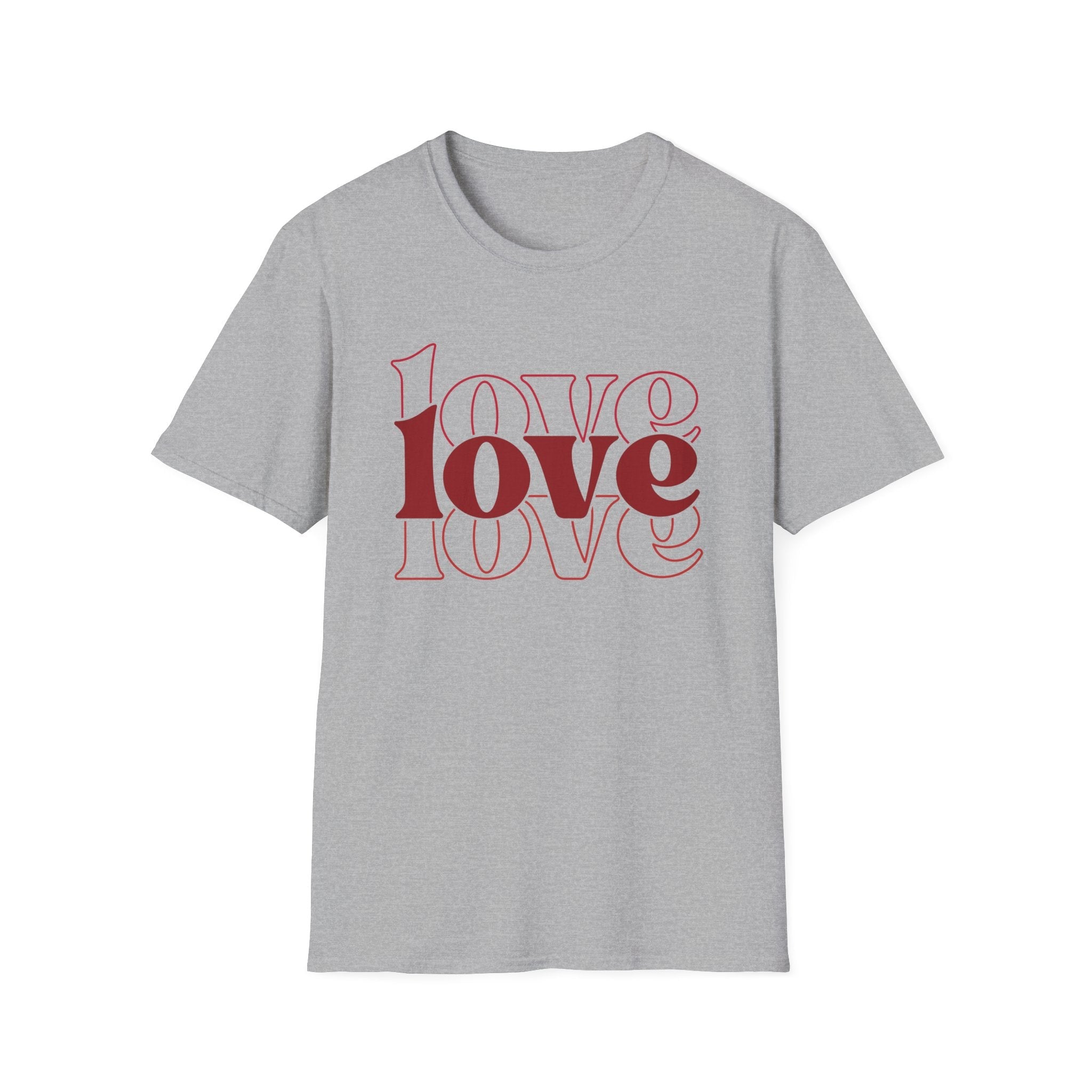 Bold Love Unisex T-Shirt | Minimalist Valentine’s Day Apparel - KoolKustoms