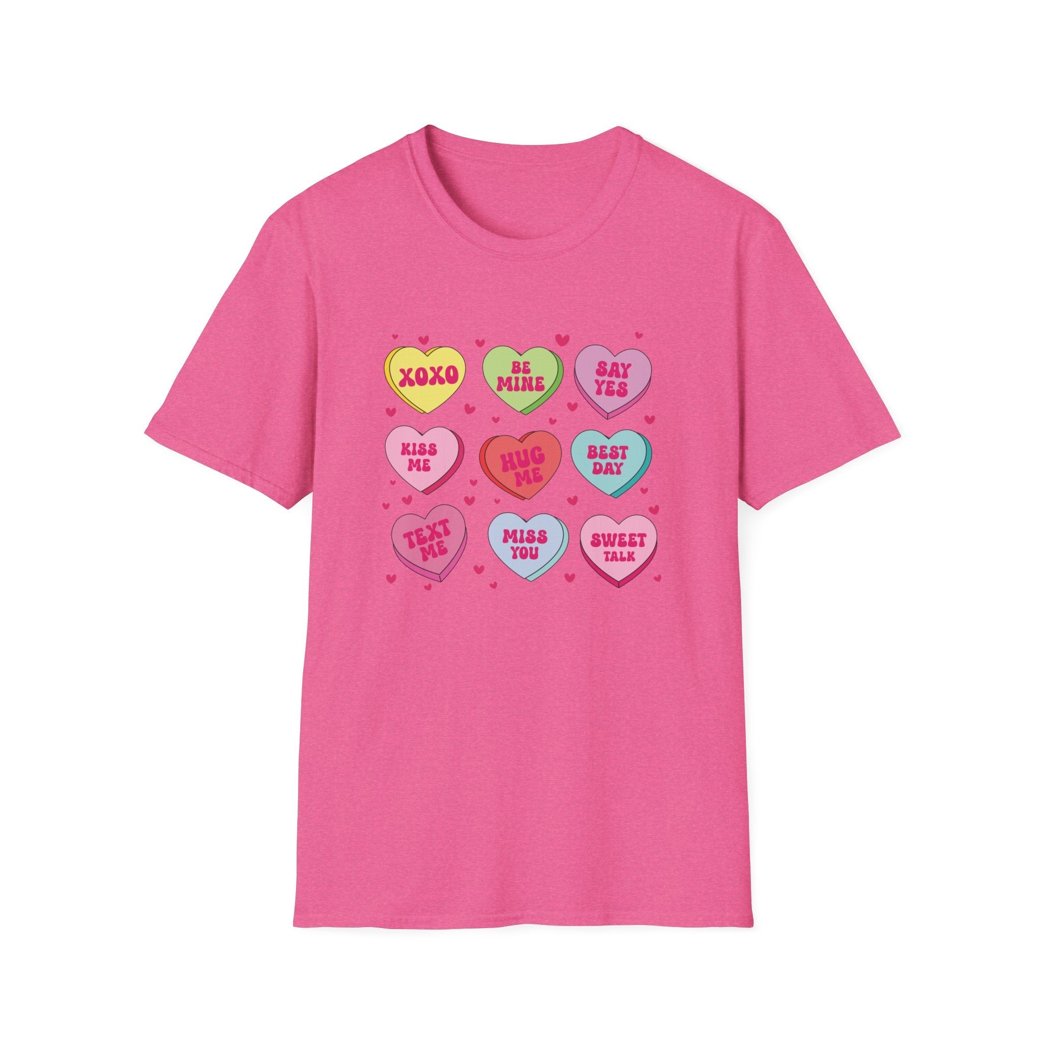 Conversation Hearts Unisex T-Shirt | Fun and Colorful Valentine’s Day Tee - KoolKustoms