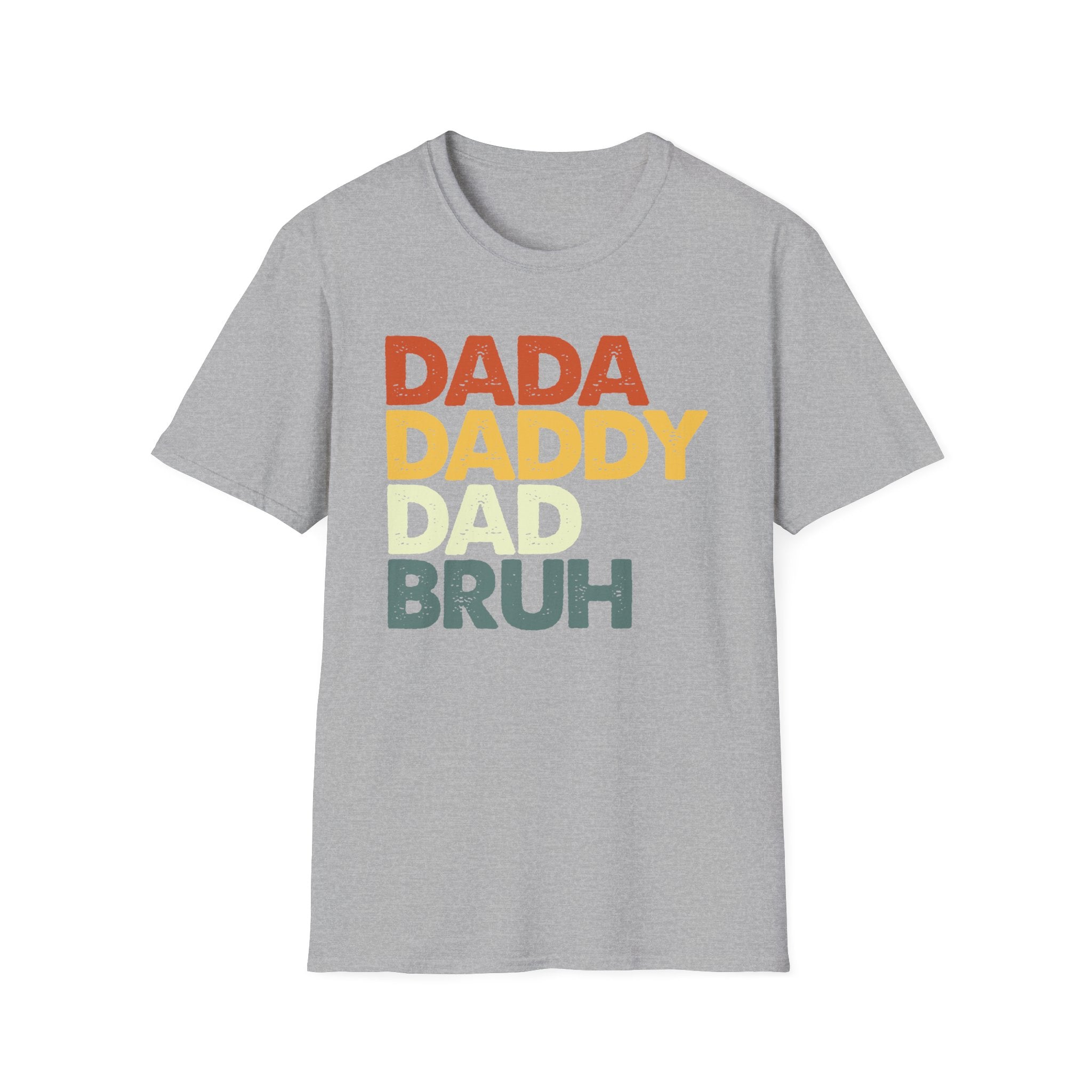 Dada Daddy Dad Bruh T-Shirt Funny Fatherhood Evolution Gift - KoolKustoms
