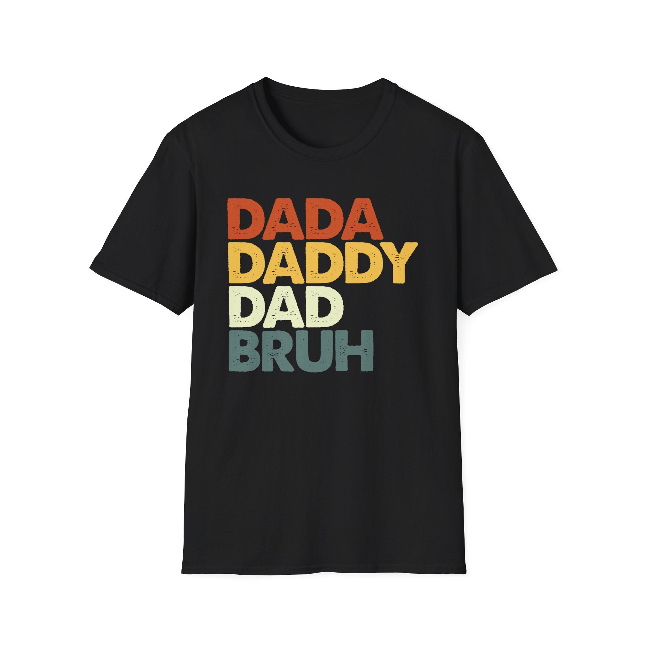 Dada Daddy Dad Bruh T-Shirt Funny Fatherhood Evolution Gift - KoolKustoms