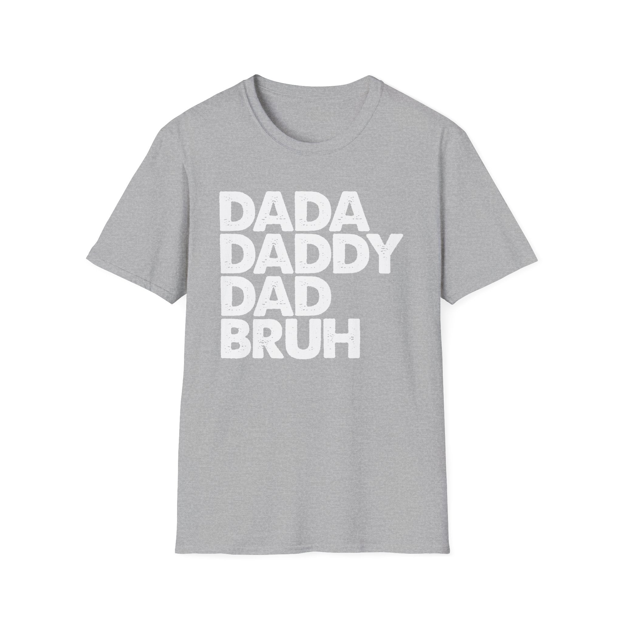 Dada Daddy Dad Bruh T-Shirt Minimal Funny Fatherhood Gift - KoolKustoms