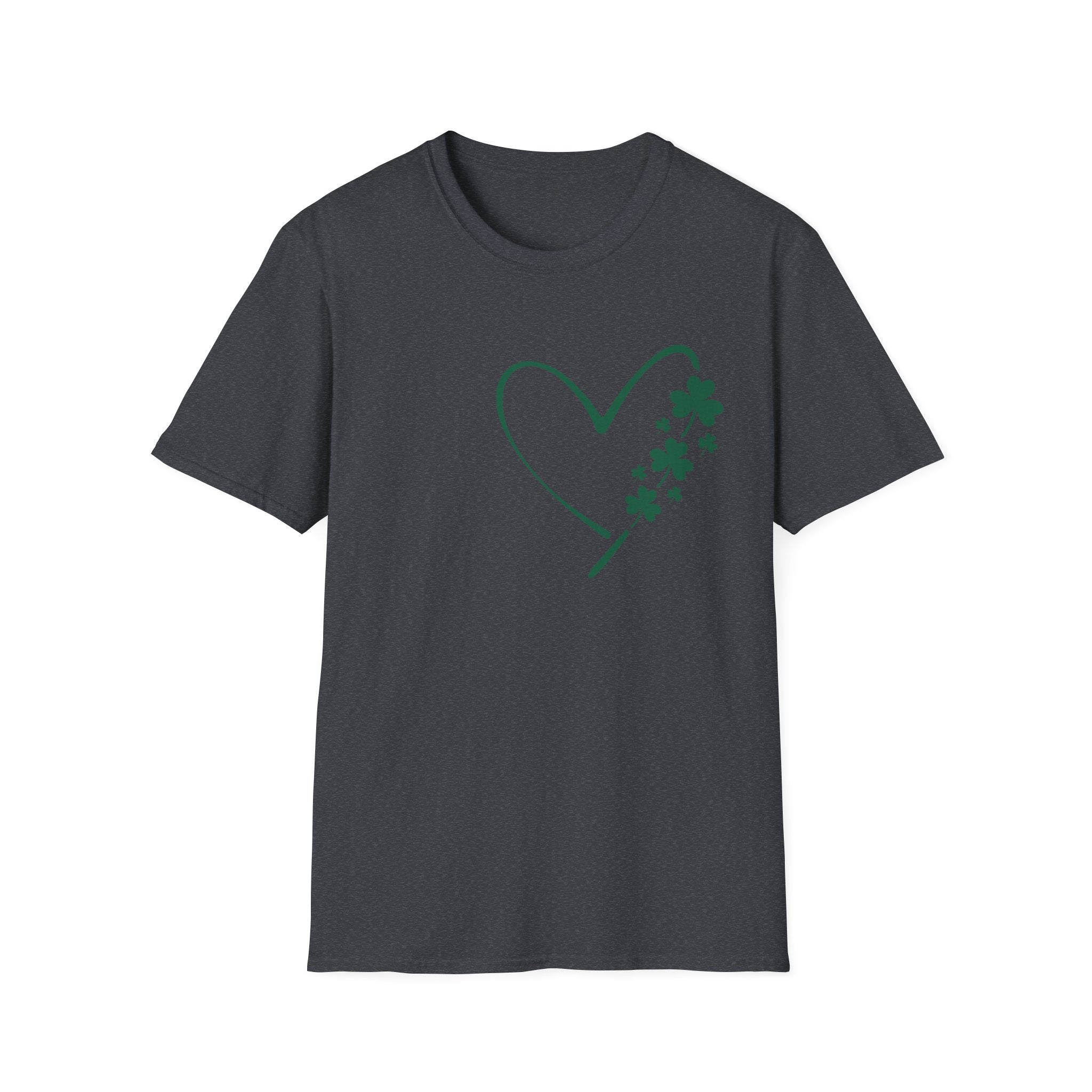 Heart and Shamrock Unisex T-Shirt | Elegant St. Patrick’s Day Tee - KoolKustoms