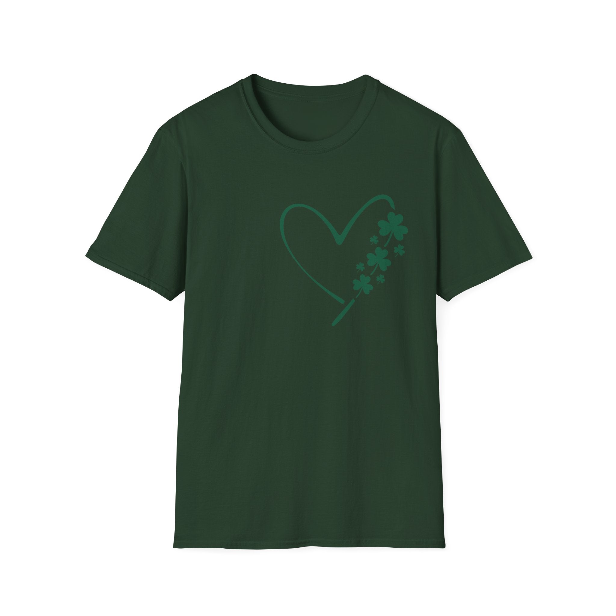 Heart and Shamrock Unisex T-Shirt | Elegant St. Patrick’s Day Tee - KoolKustoms