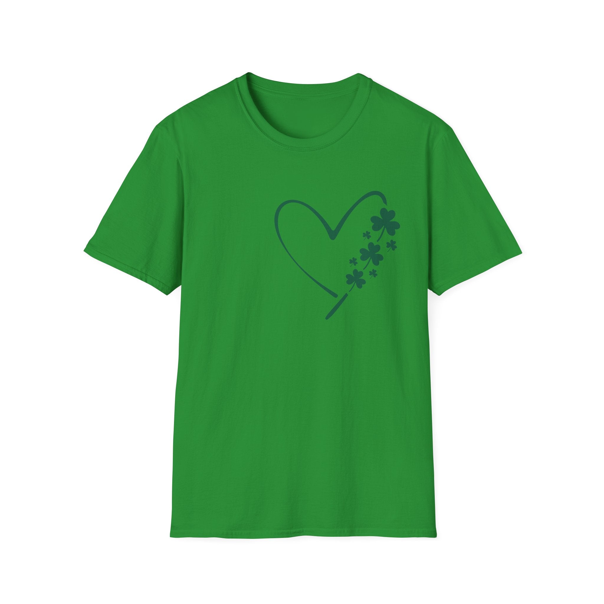 Heart and Shamrock Unisex T-Shirt | Elegant St. Patrick’s Day Tee - KoolKustoms