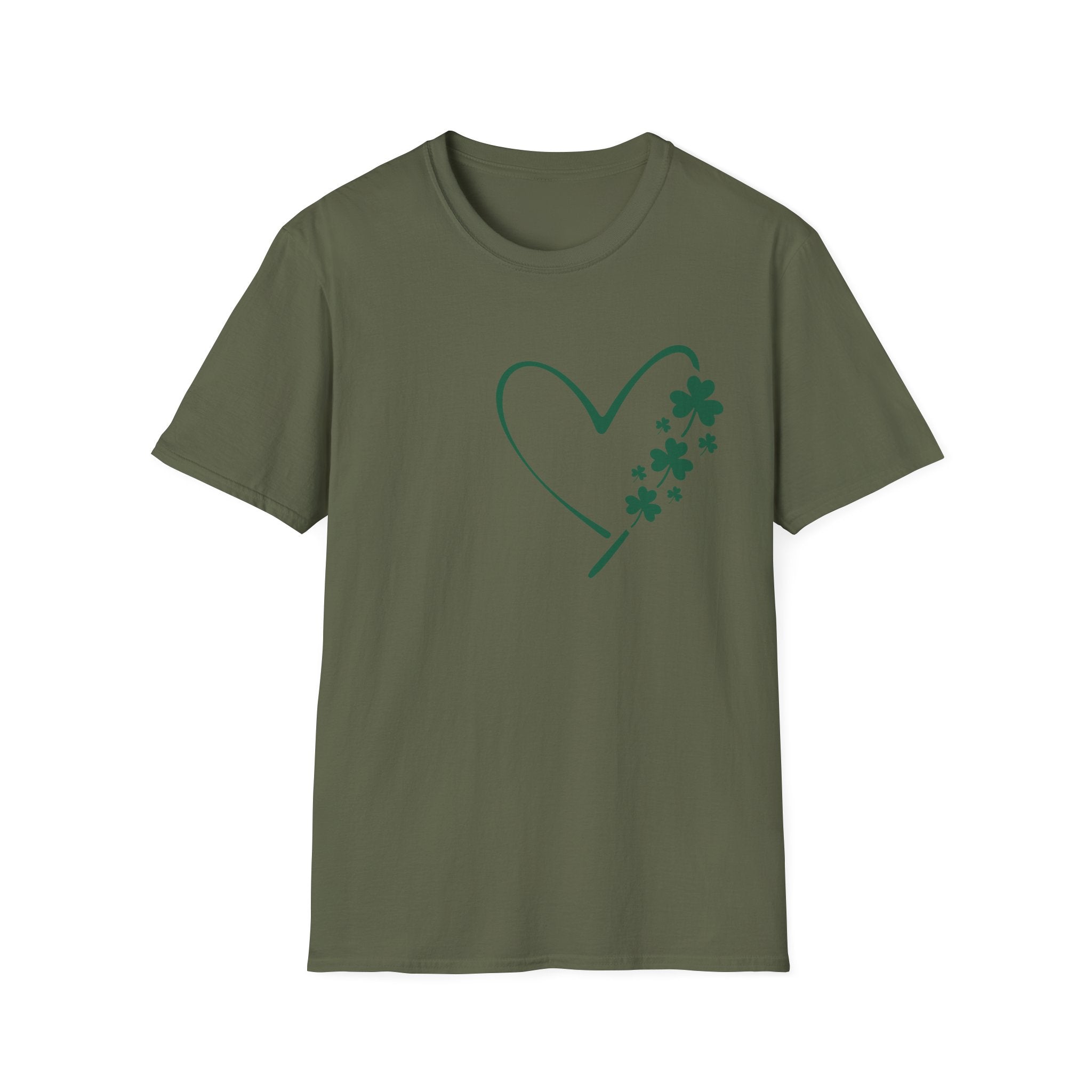 Heart and Shamrock Unisex T-Shirt | Elegant St. Patrick’s Day Tee - KoolKustoms