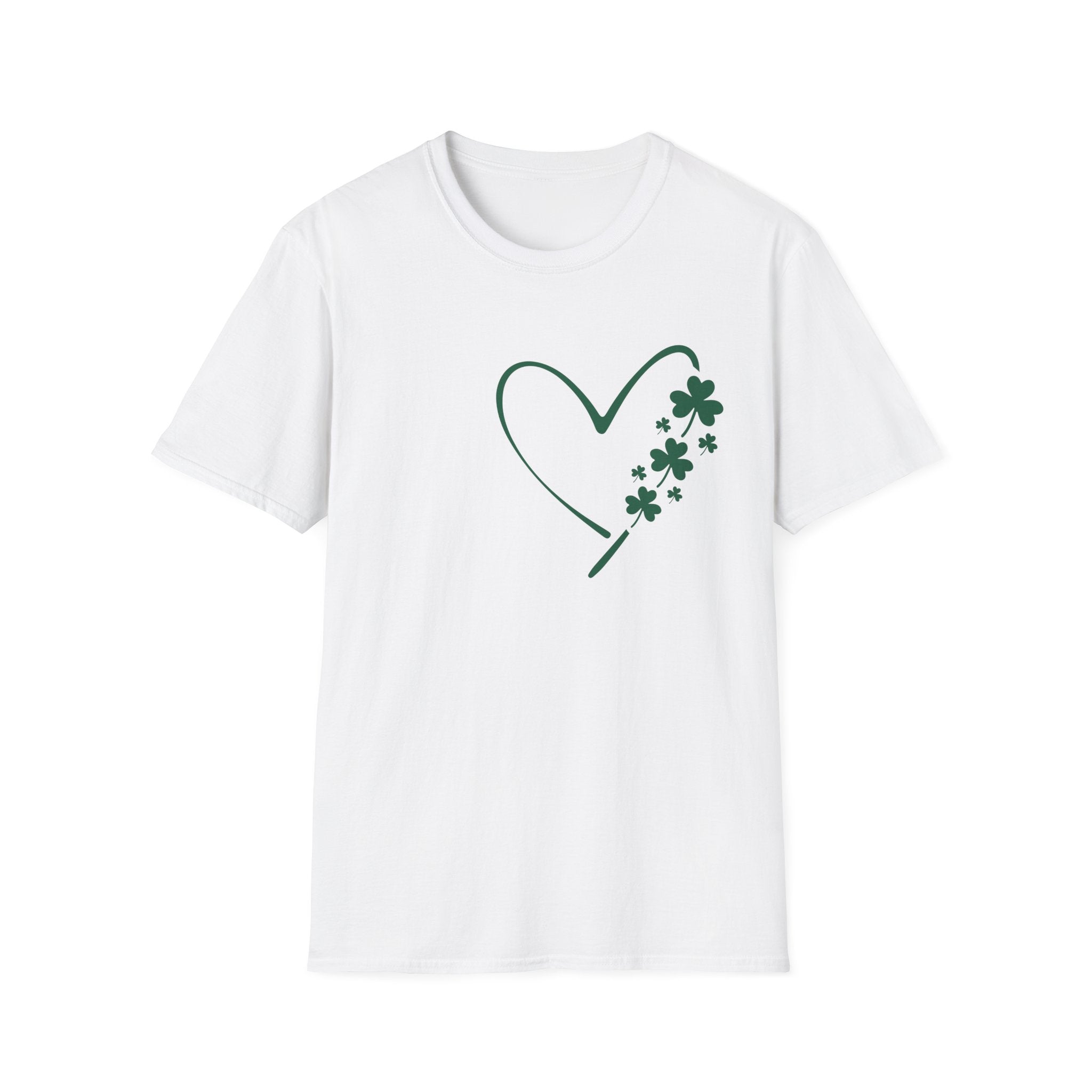 Heart and Shamrock Unisex T-Shirt | Elegant St. Patrick’s Day Tee - KoolKustoms