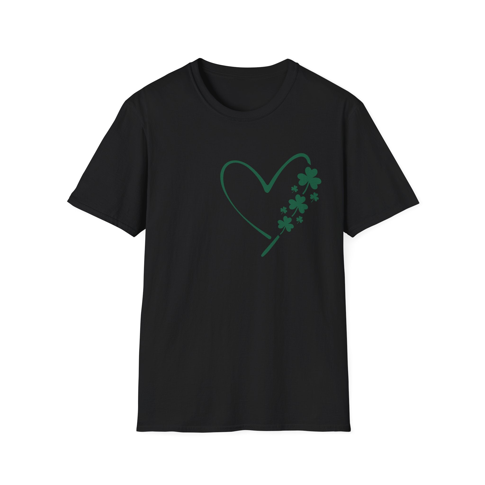 Heart and Shamrock Unisex T-Shirt | Elegant St. Patrick’s Day Tee - KoolKustoms