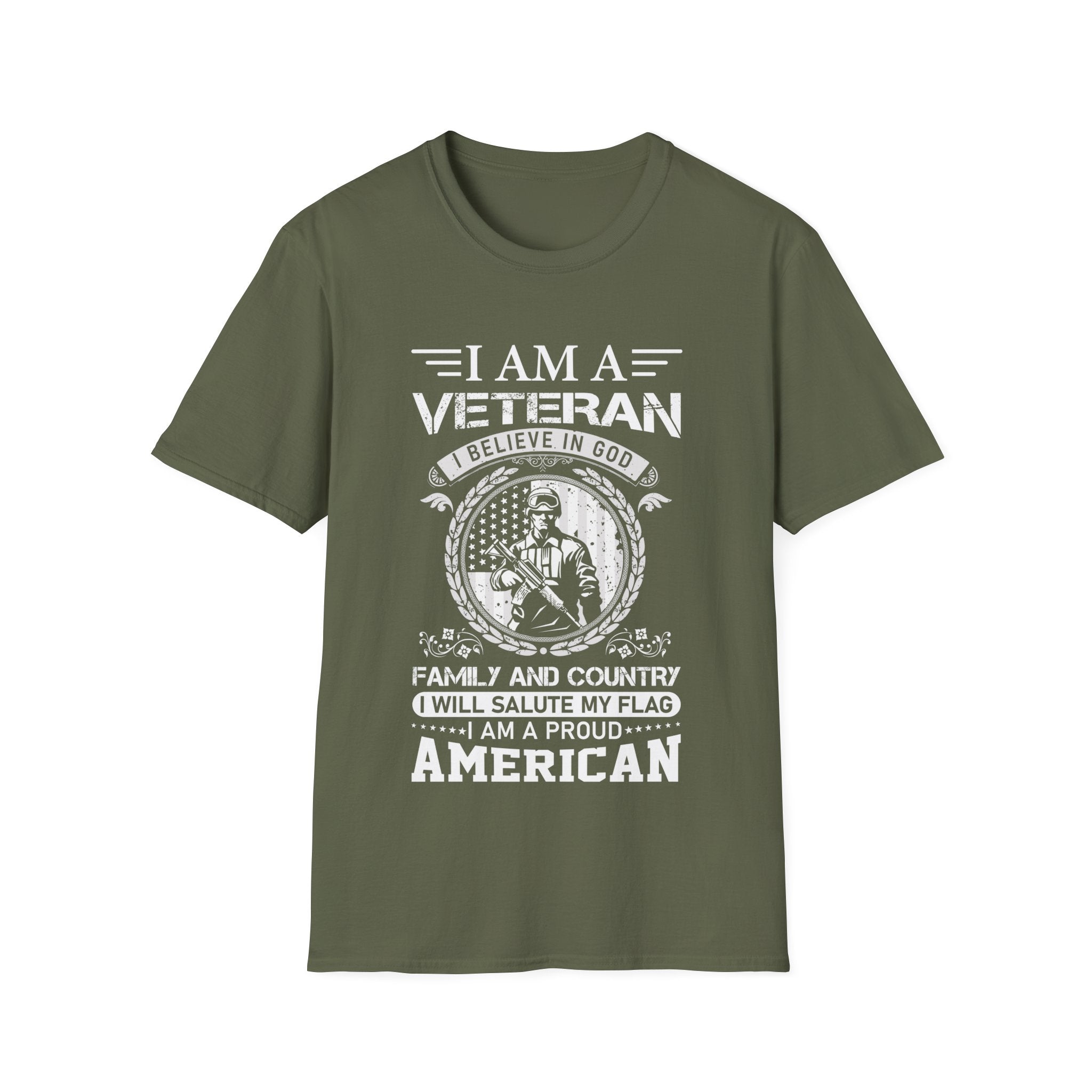 I Am a Veteran - I Believe in God - Proud American - Patriotic Shirt - KoolKustoms