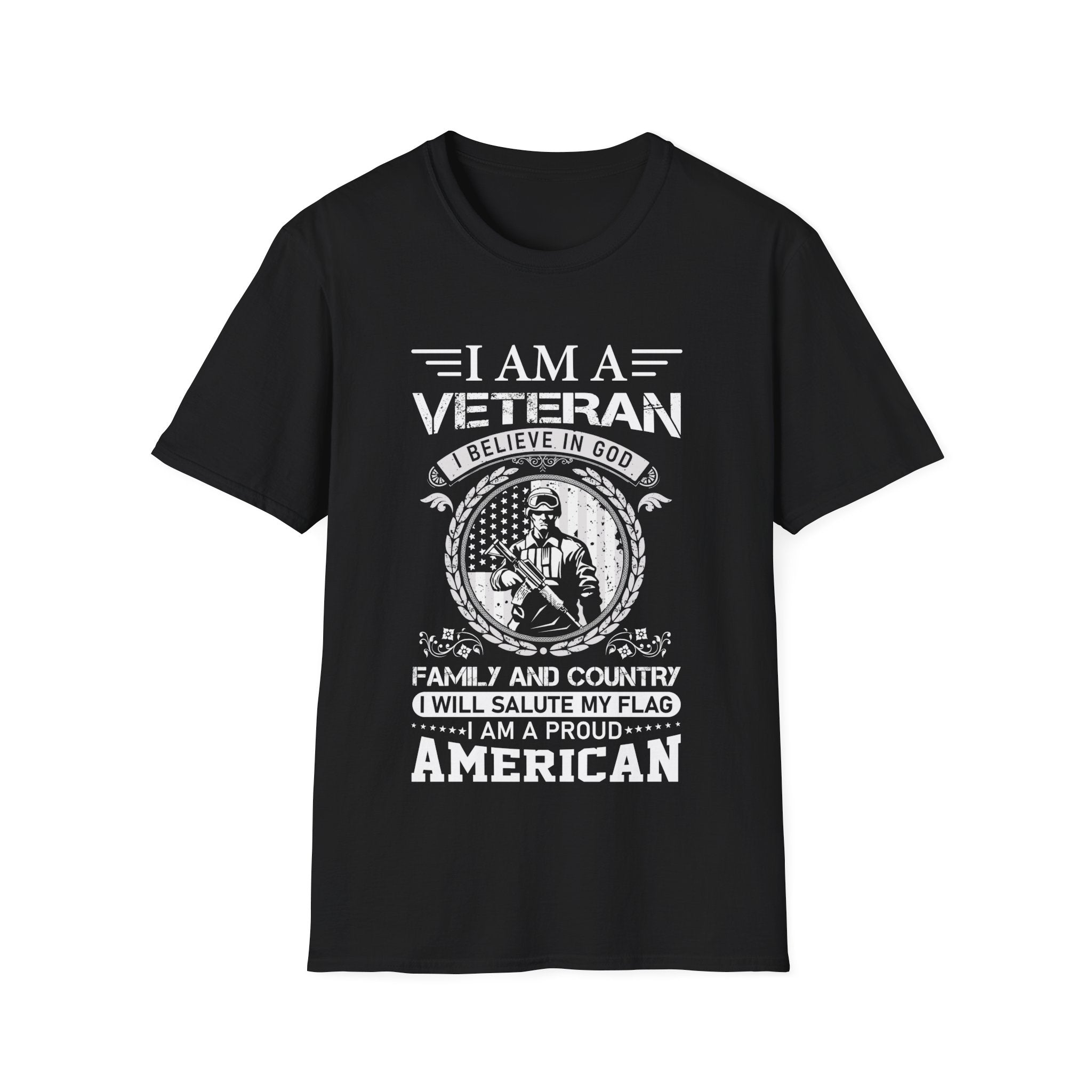I Am a Veteran - I Believe in God - Proud American - Patriotic Shirt - KoolKustoms