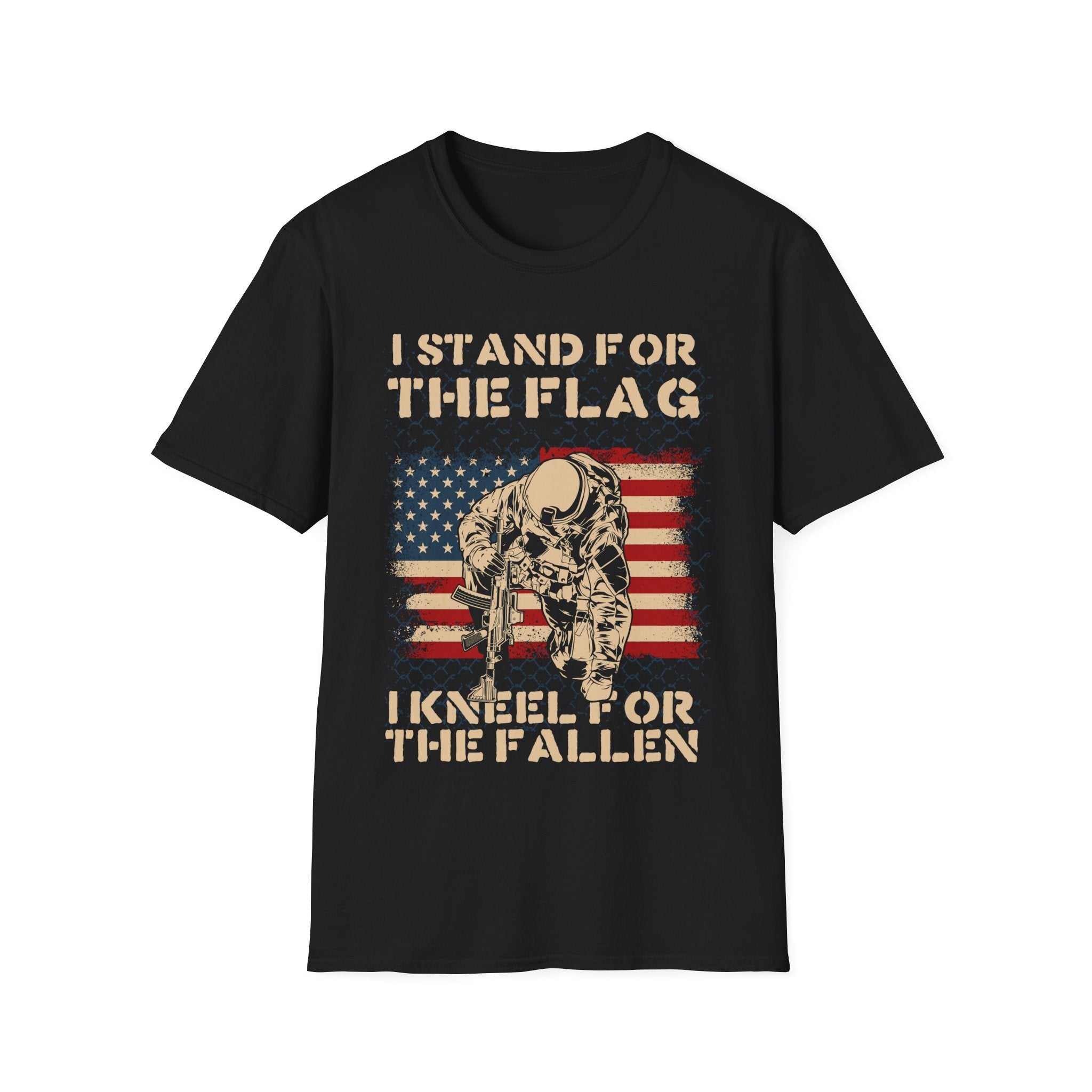 I Stand for the Flag I Kneel for the Fallen Patriotic Veteran Shirt - KoolKustoms