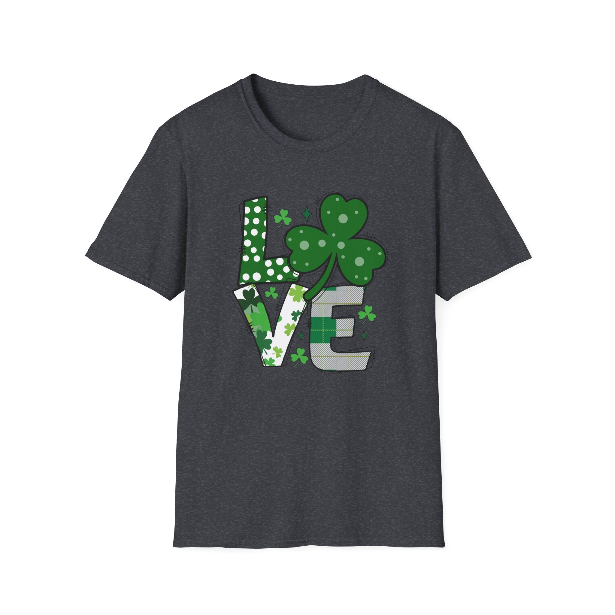Love Shamrock Unisex T-Shirt for St. Patrick's Day | Irish - Themed Gift - KoolKustoms