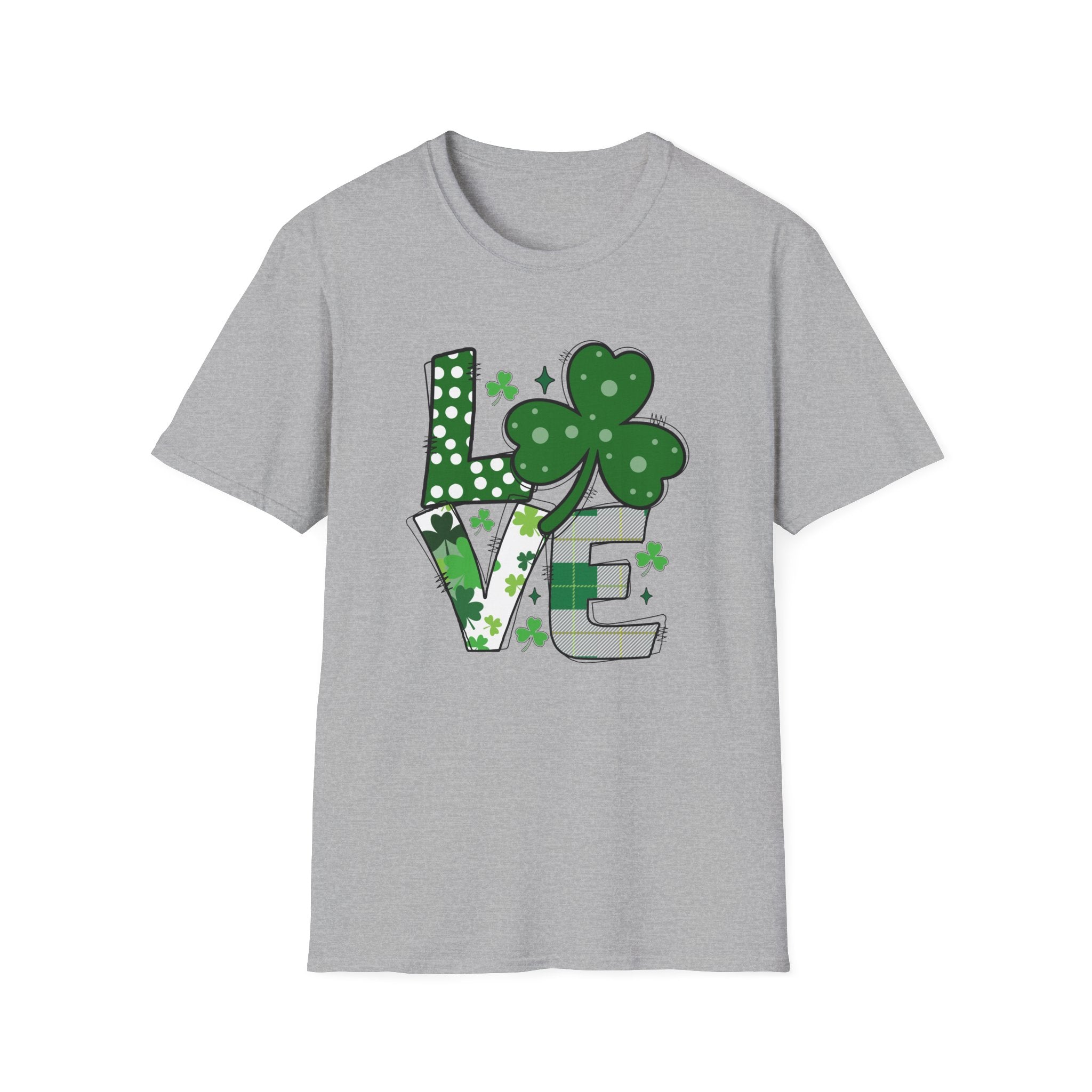 Love Shamrock Unisex T-Shirt for St. Patrick's Day | Irish - Themed Gift - KoolKustoms