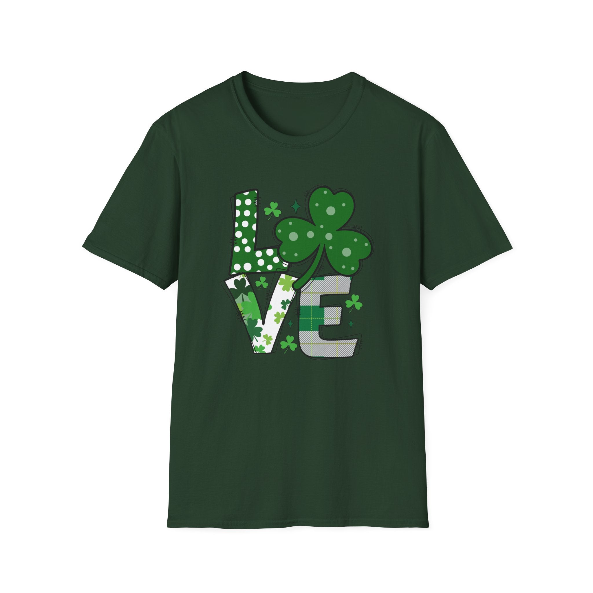 Love Shamrock Unisex T-Shirt for St. Patrick's Day | Irish - Themed Gift - KoolKustoms