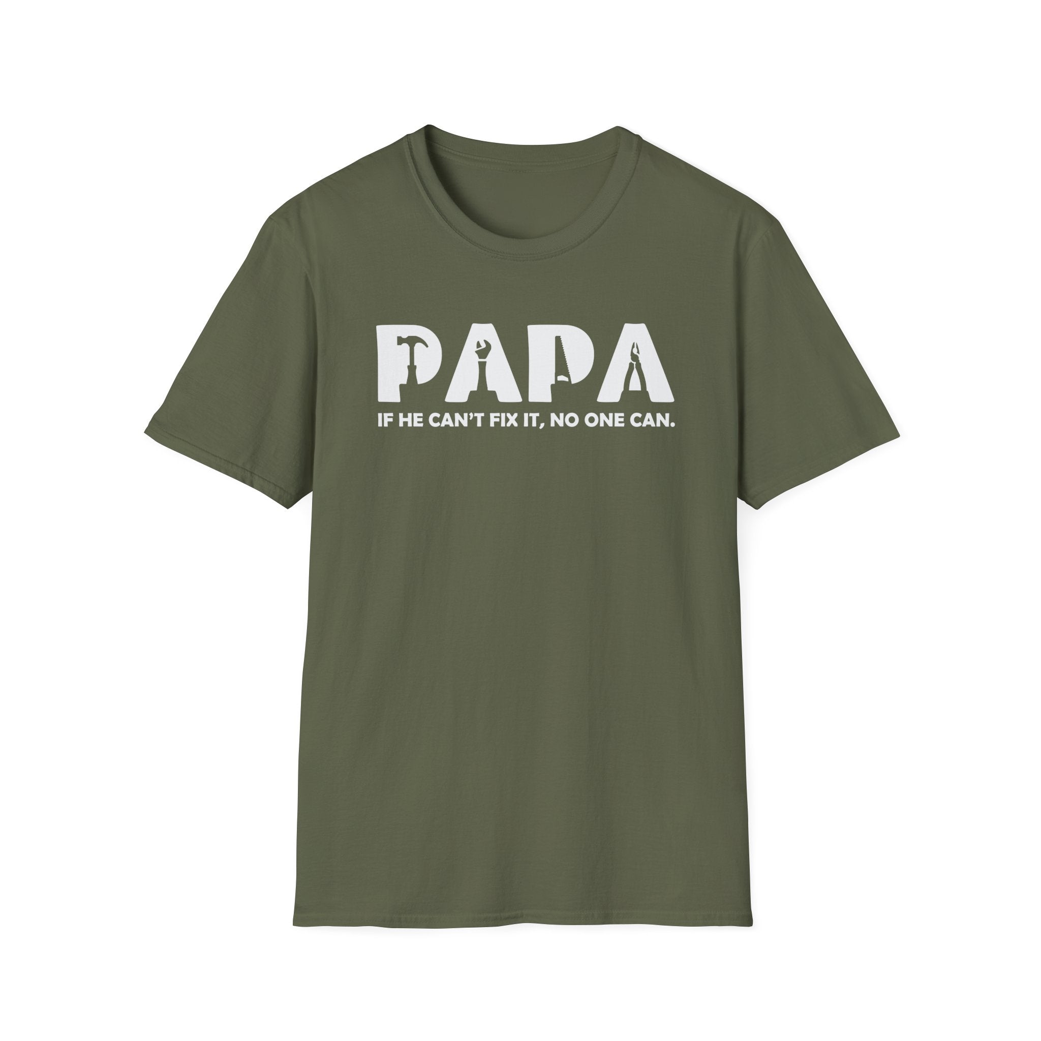 Papa If He Can’t Fix It T-Shirt Funny Gift for Handy Dads and Grandpas - KoolKustoms