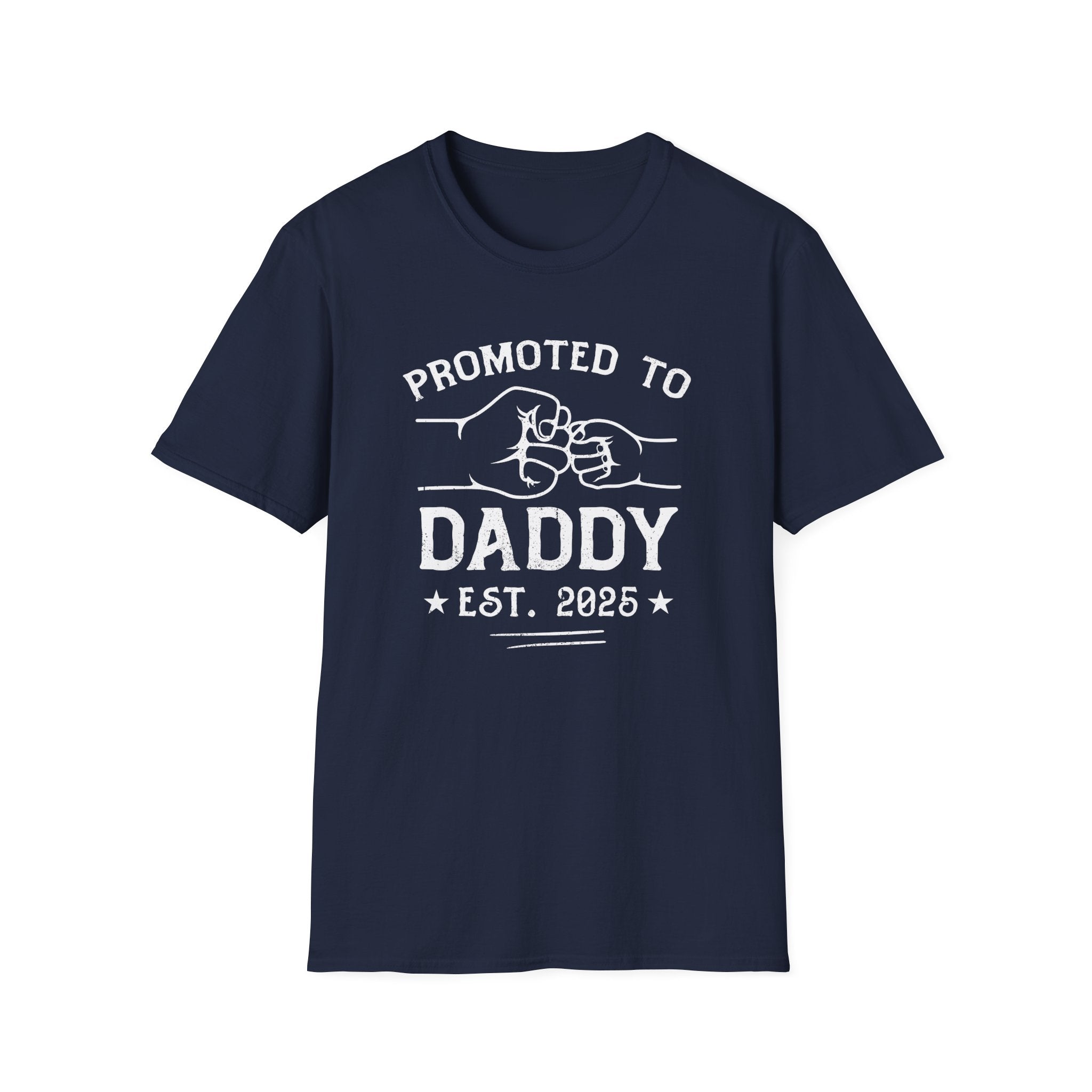Promoted to Daddy Est 2025 T-Shirt First Time Dad Gift - KoolKustoms