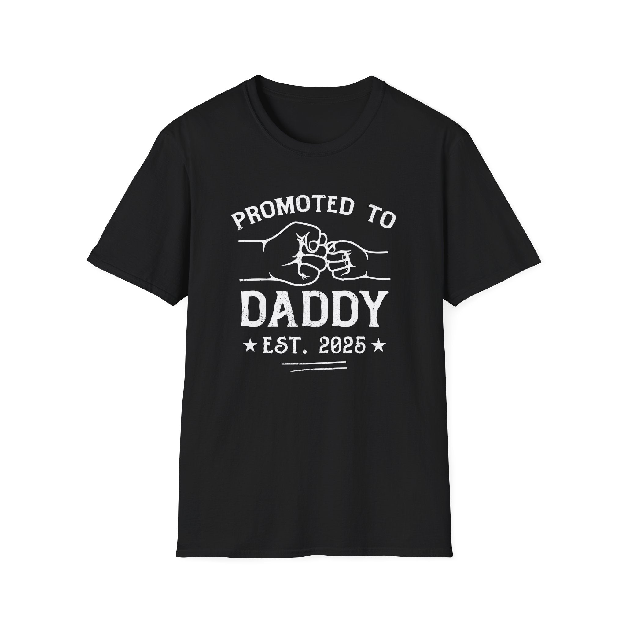 Promoted to Daddy Est 2025 T-Shirt First Time Dad Gift - KoolKustoms