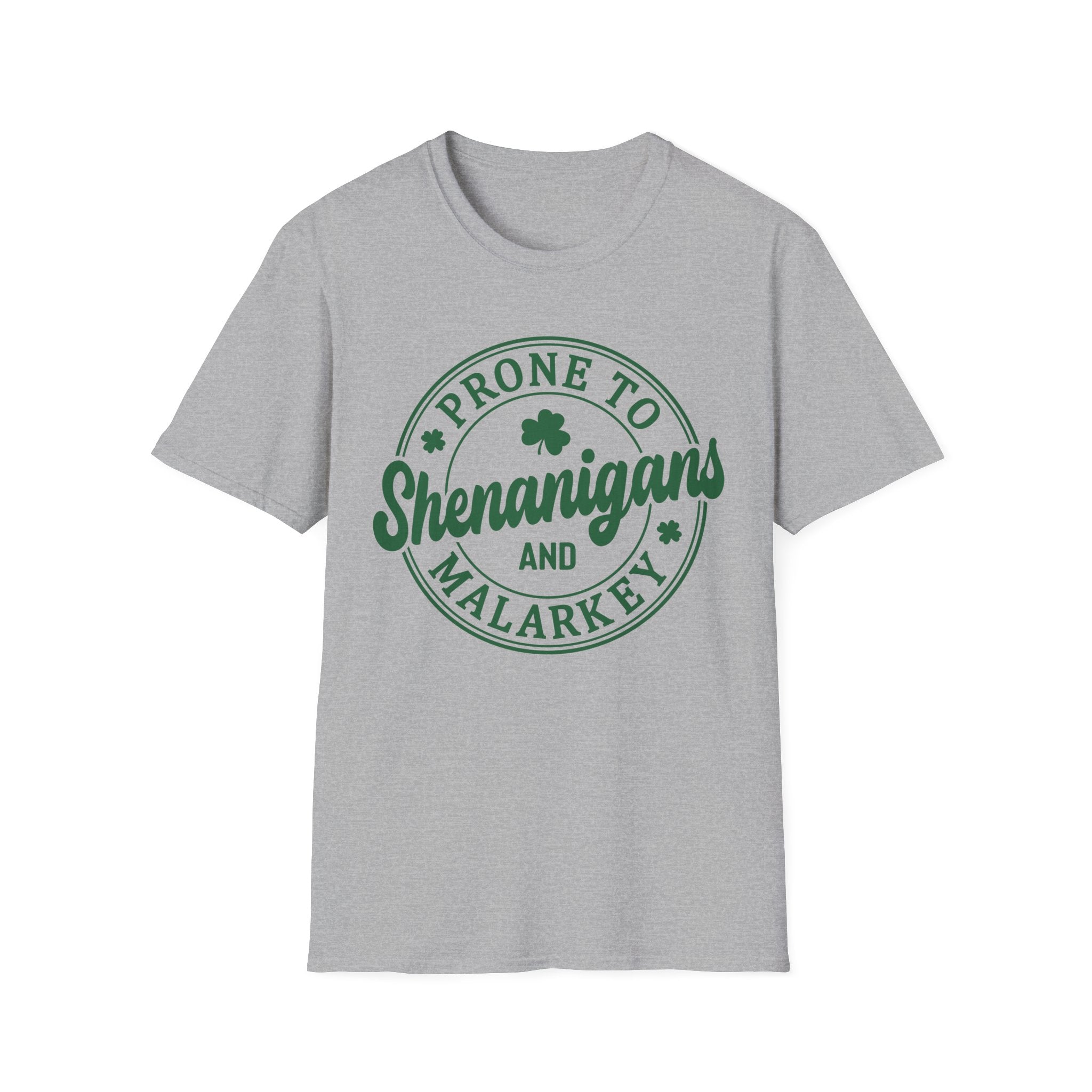 Prone to Shenanigans and Malarkey Unisex T-Shirt | Fun Irish Tee - KoolKustoms