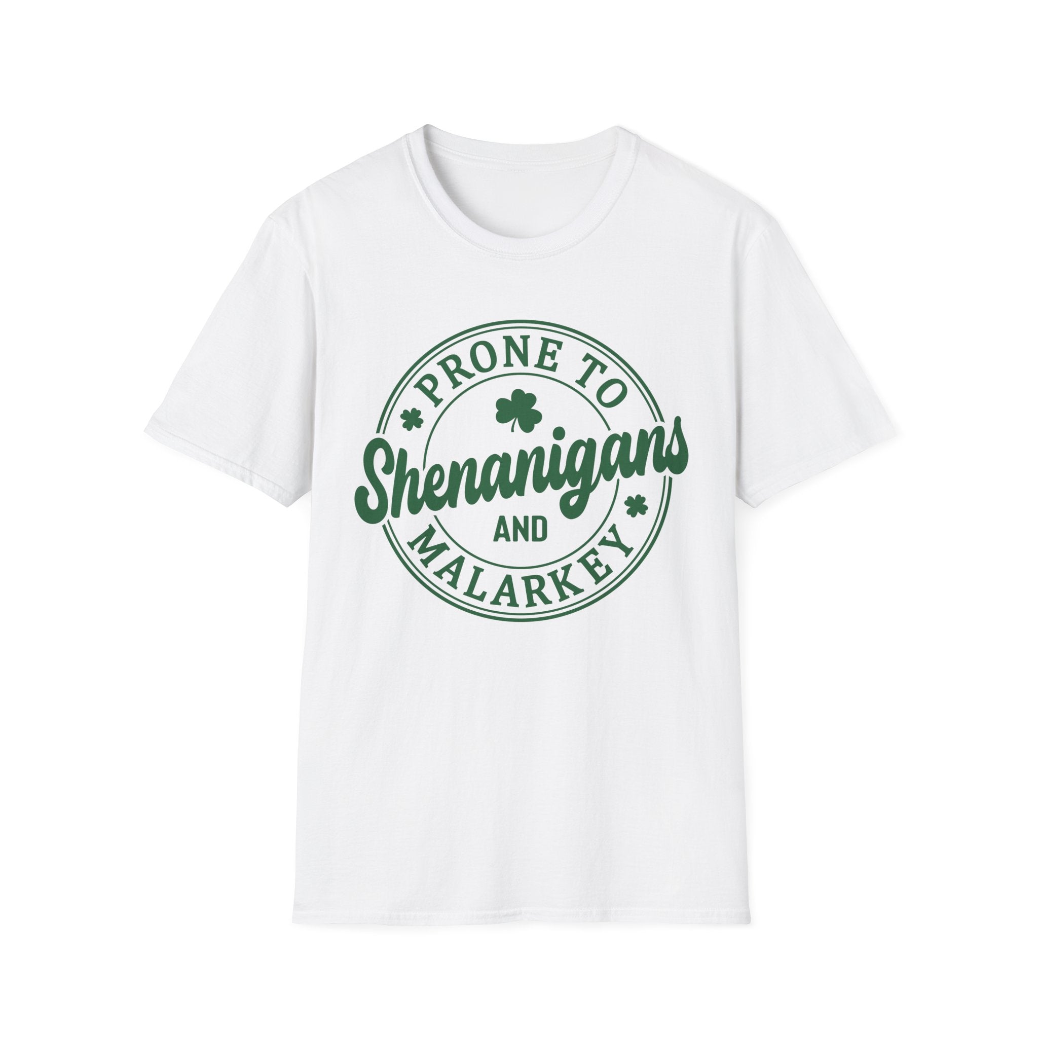 Prone to Shenanigans and Malarkey Unisex T-Shirt | Fun Irish Tee - KoolKustoms