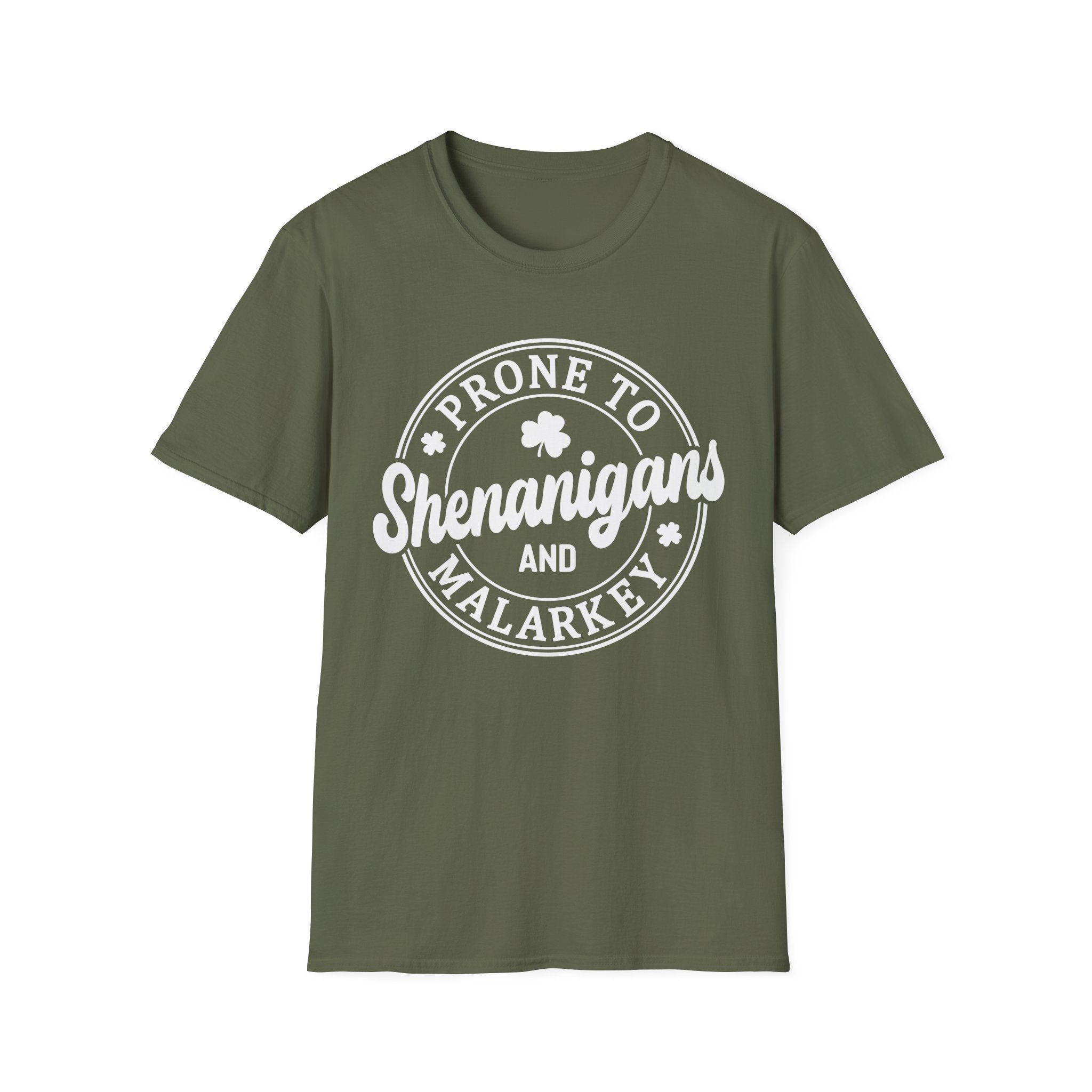 Prone to Shenanigans and Malarkey Unisex T-Shirt | Fun Irish Tee - KoolKustoms