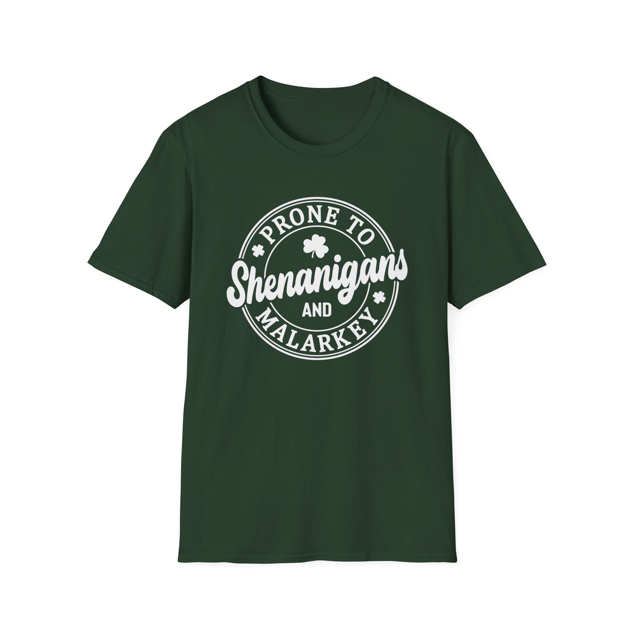 Prone to Shenanigans and Malarkey Unisex T-Shirt | Fun Irish Tee - KoolKustoms