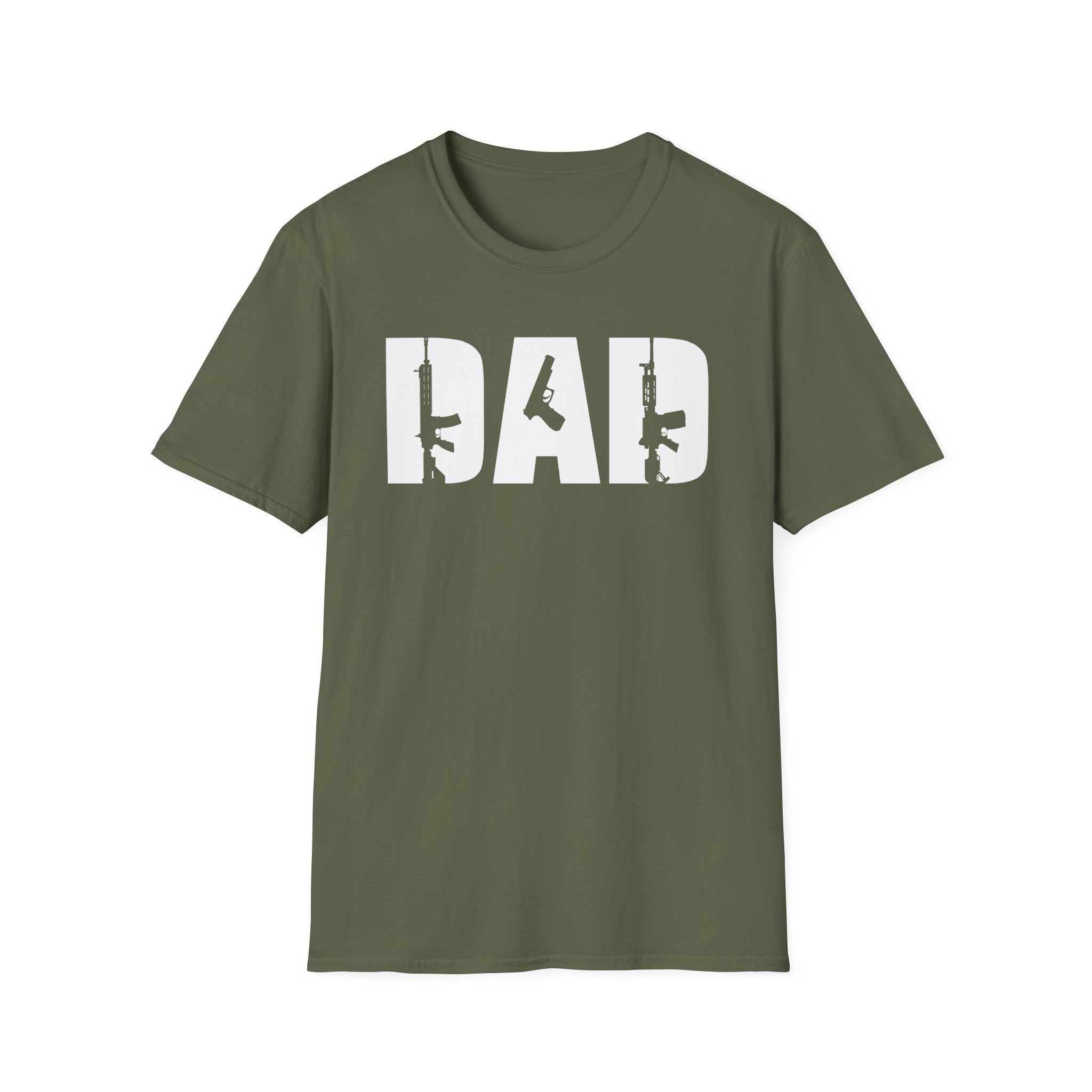 Tactical Dad Shirt with Guns Bold Graphic Gift for Patriotic Dads - KoolKustoms