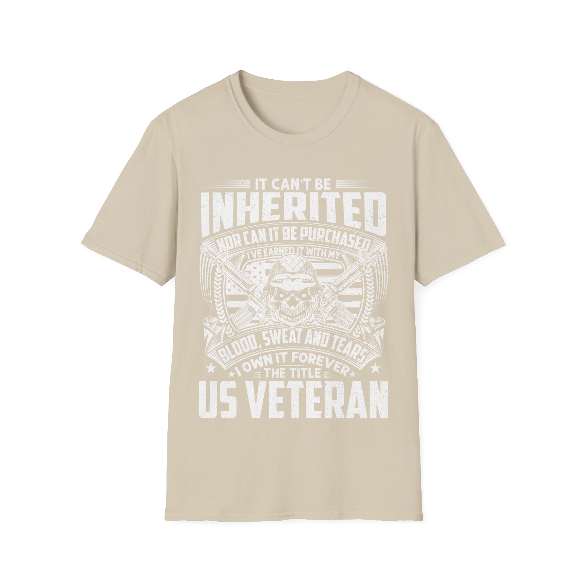 US Veteran I Earned the Title Shirt Blood Sweat and Tears Military Tee - KoolKustoms