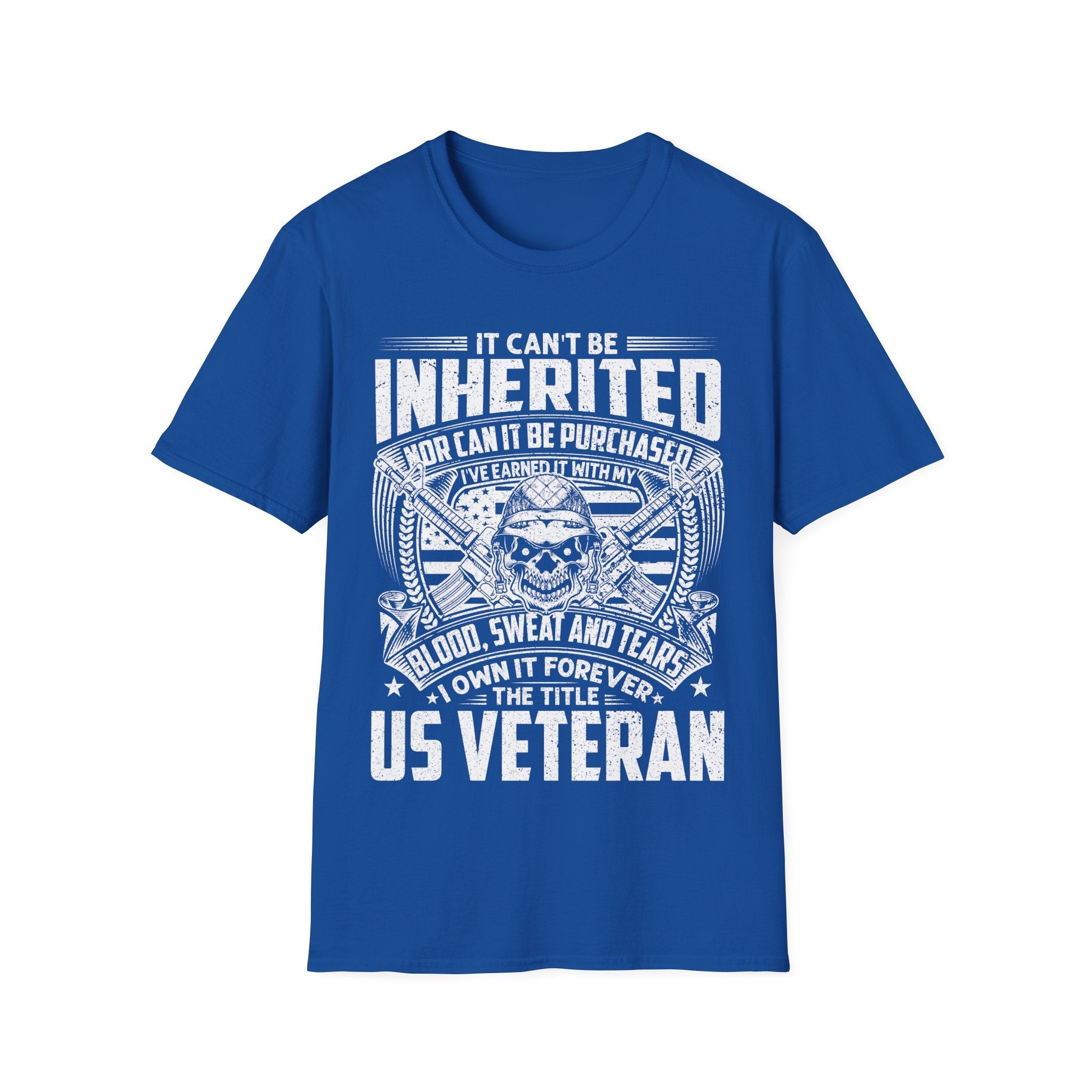 US Veteran I Earned the Title Shirt Blood Sweat and Tears Military Tee - KoolKustoms