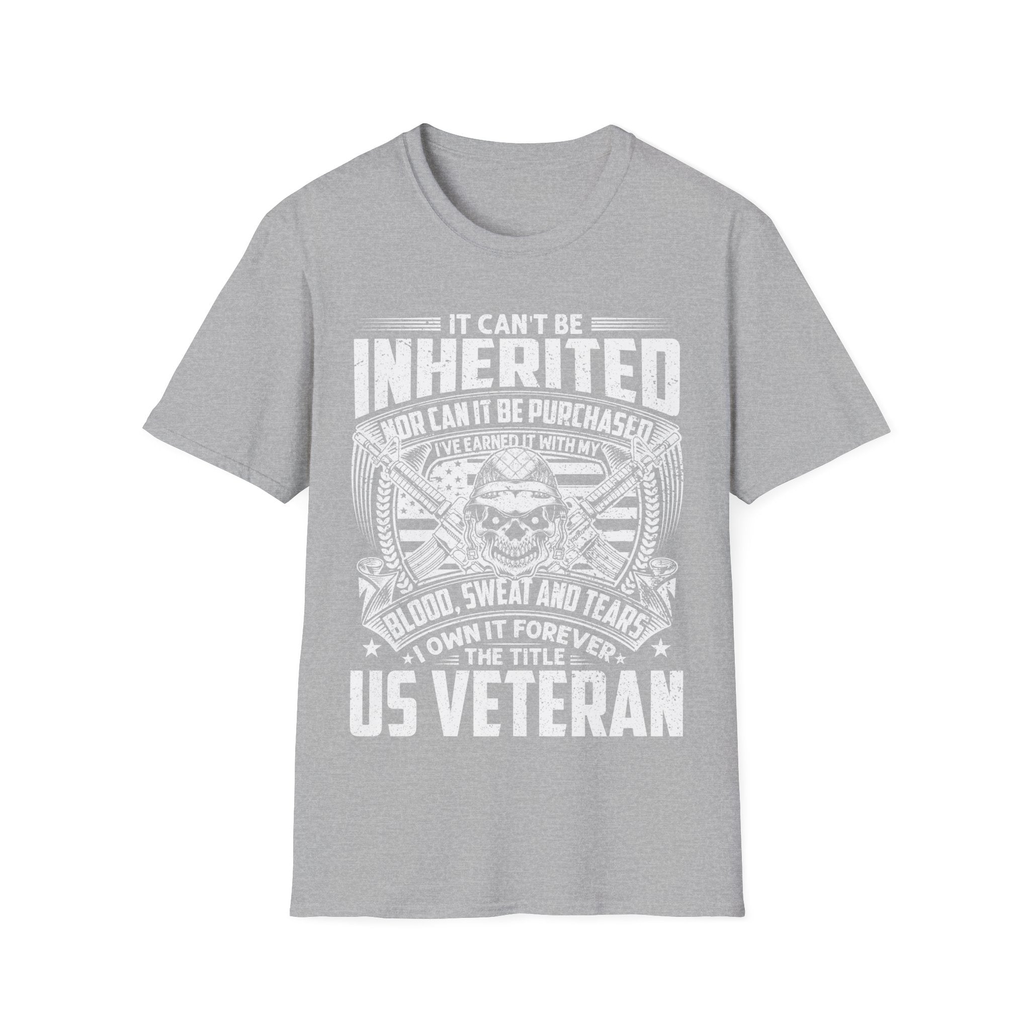 US Veteran I Earned the Title Shirt Blood Sweat and Tears Military Tee - KoolKustoms