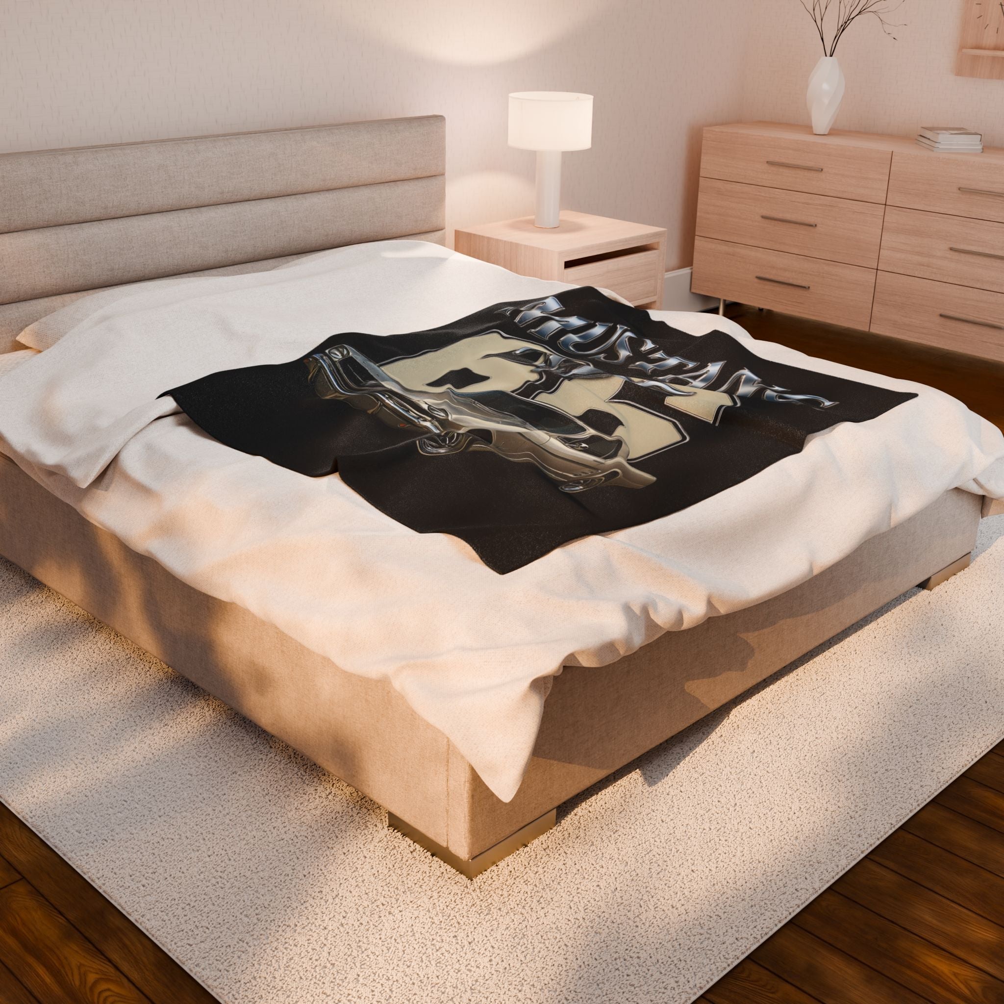 Velveteen Plush Blanket 66 Mustang - KoolKustoms