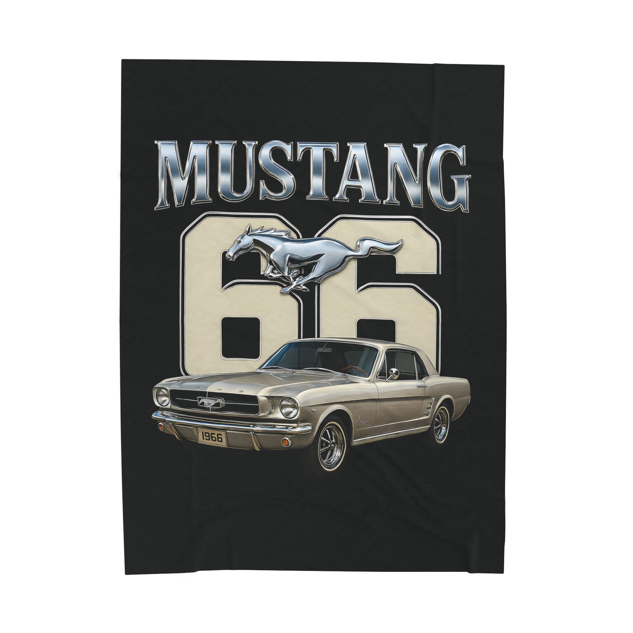 Velveteen Plush Blanket 66 Mustang - KoolKustoms