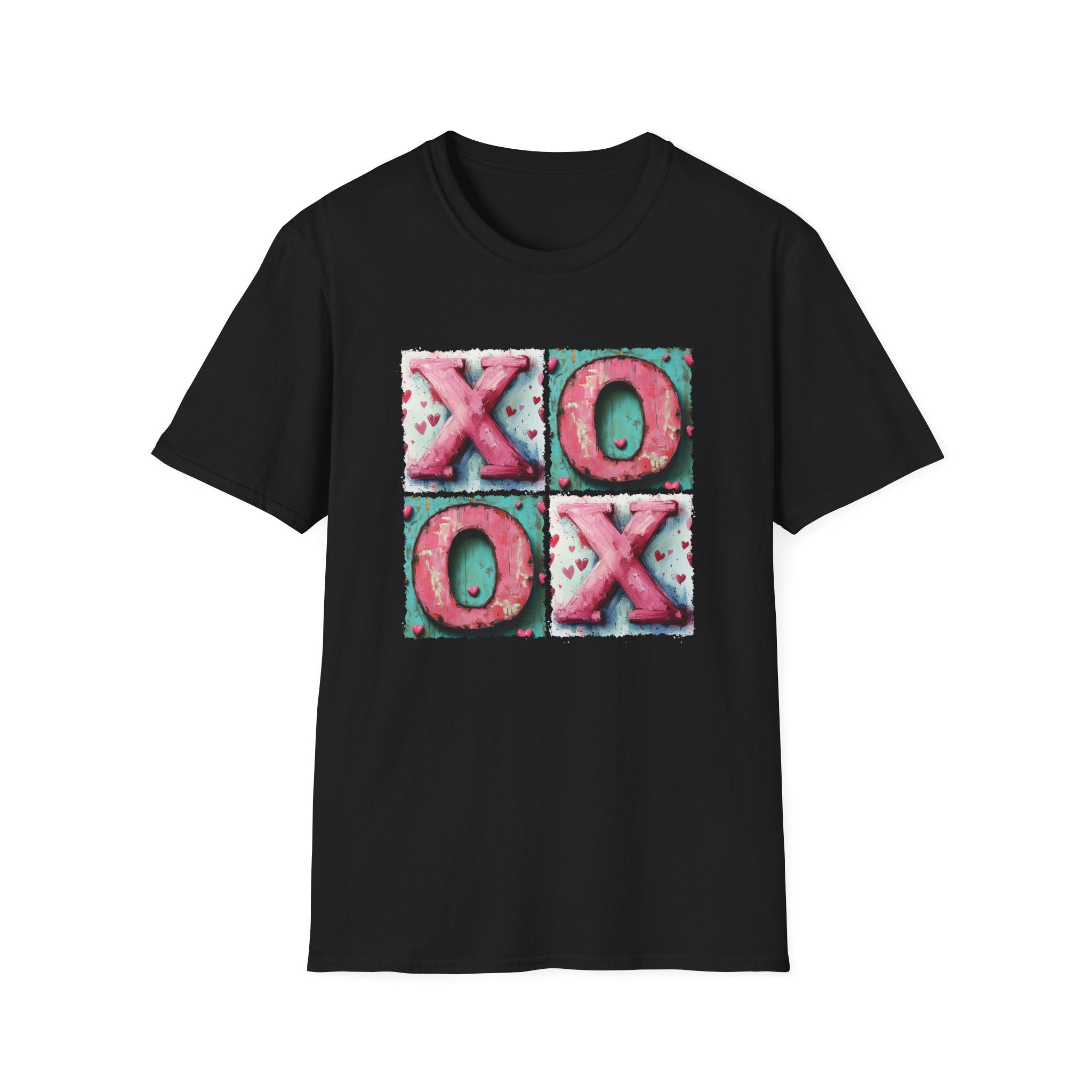 XOXO Unisex T-Shirt | Fun and Colorful Valentine’s Day Apparel - KoolKustoms