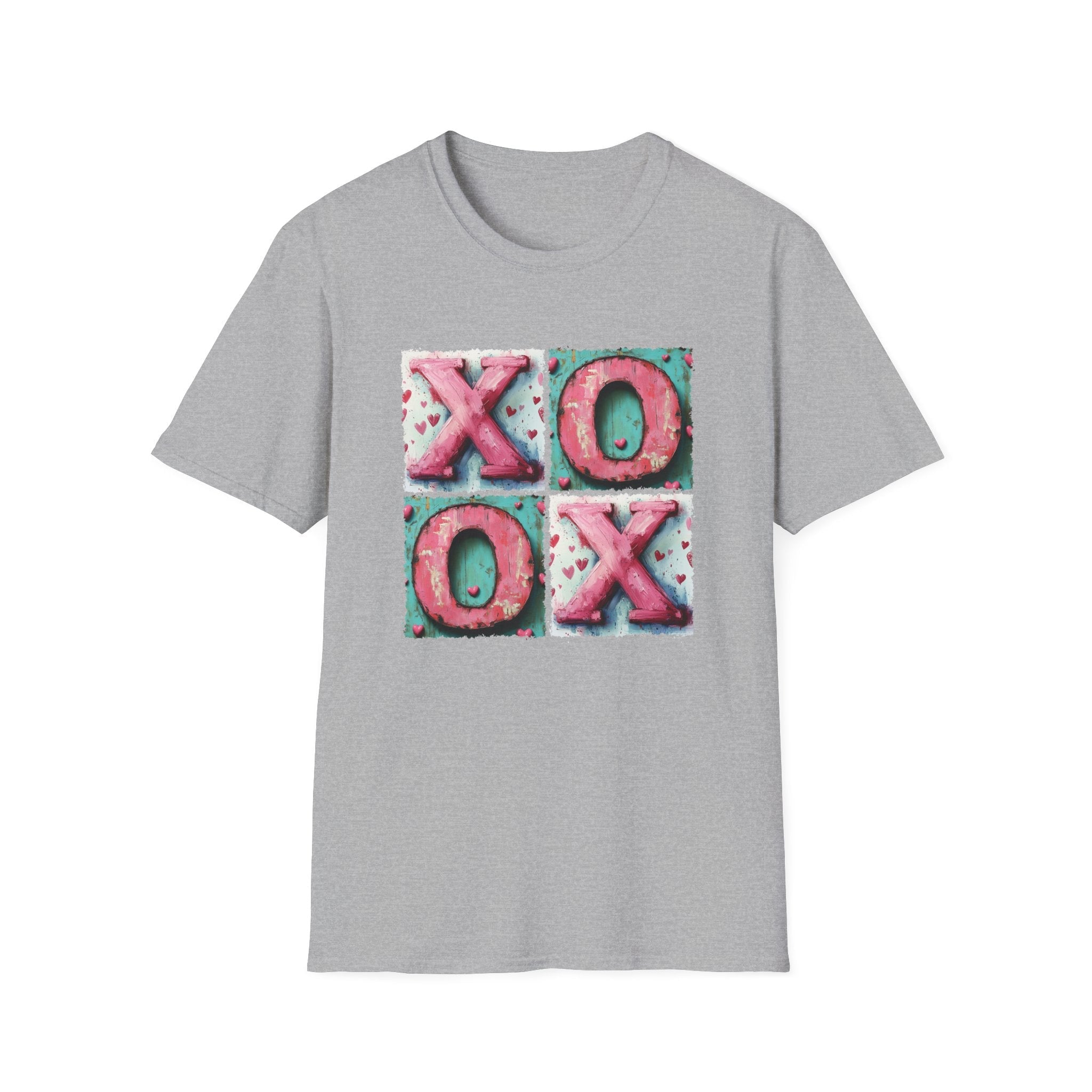 XOXO Unisex T-Shirt | Fun and Colorful Valentine’s Day Apparel - KoolKustoms