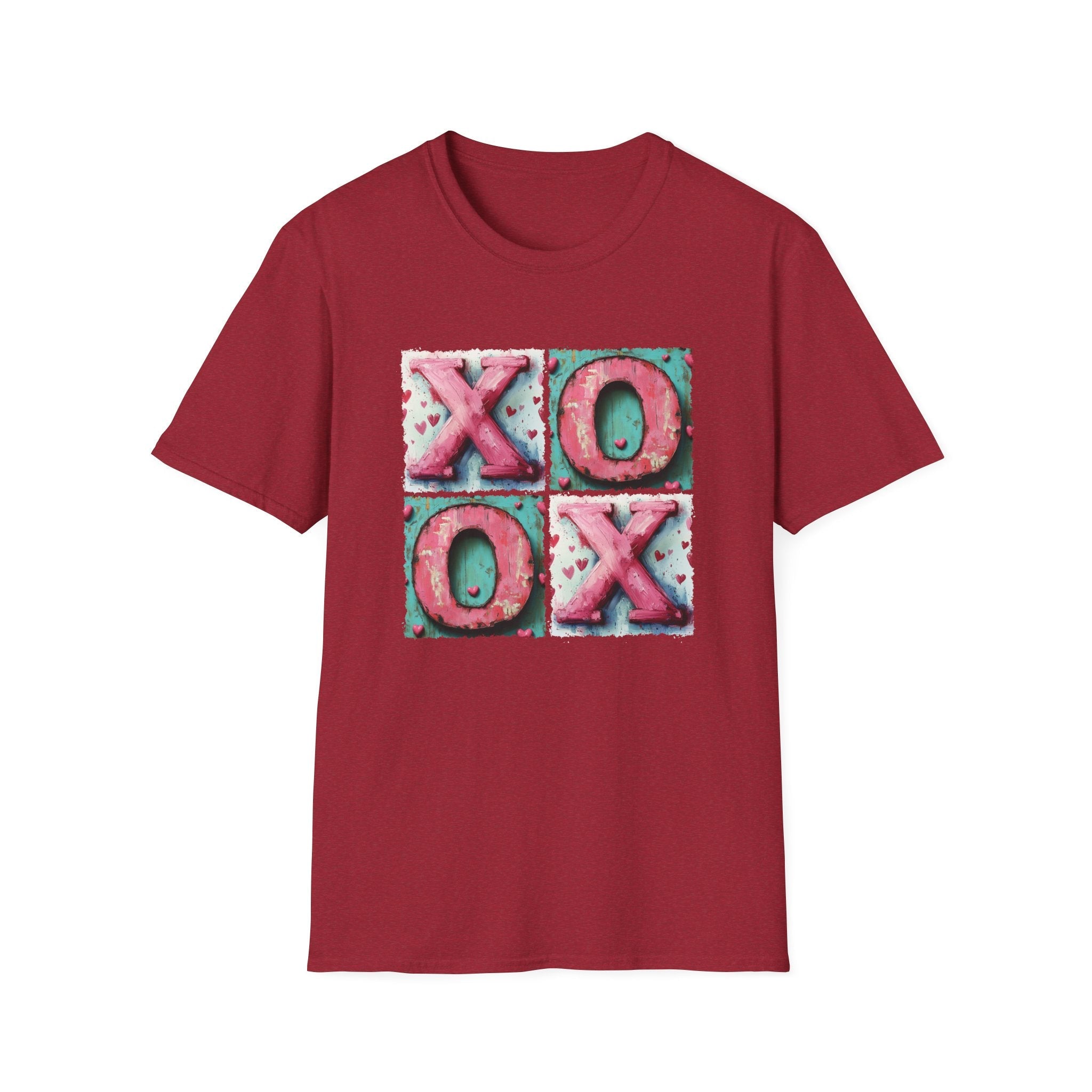 XOXO Unisex T-Shirt | Fun and Colorful Valentine’s Day Apparel - KoolKustoms