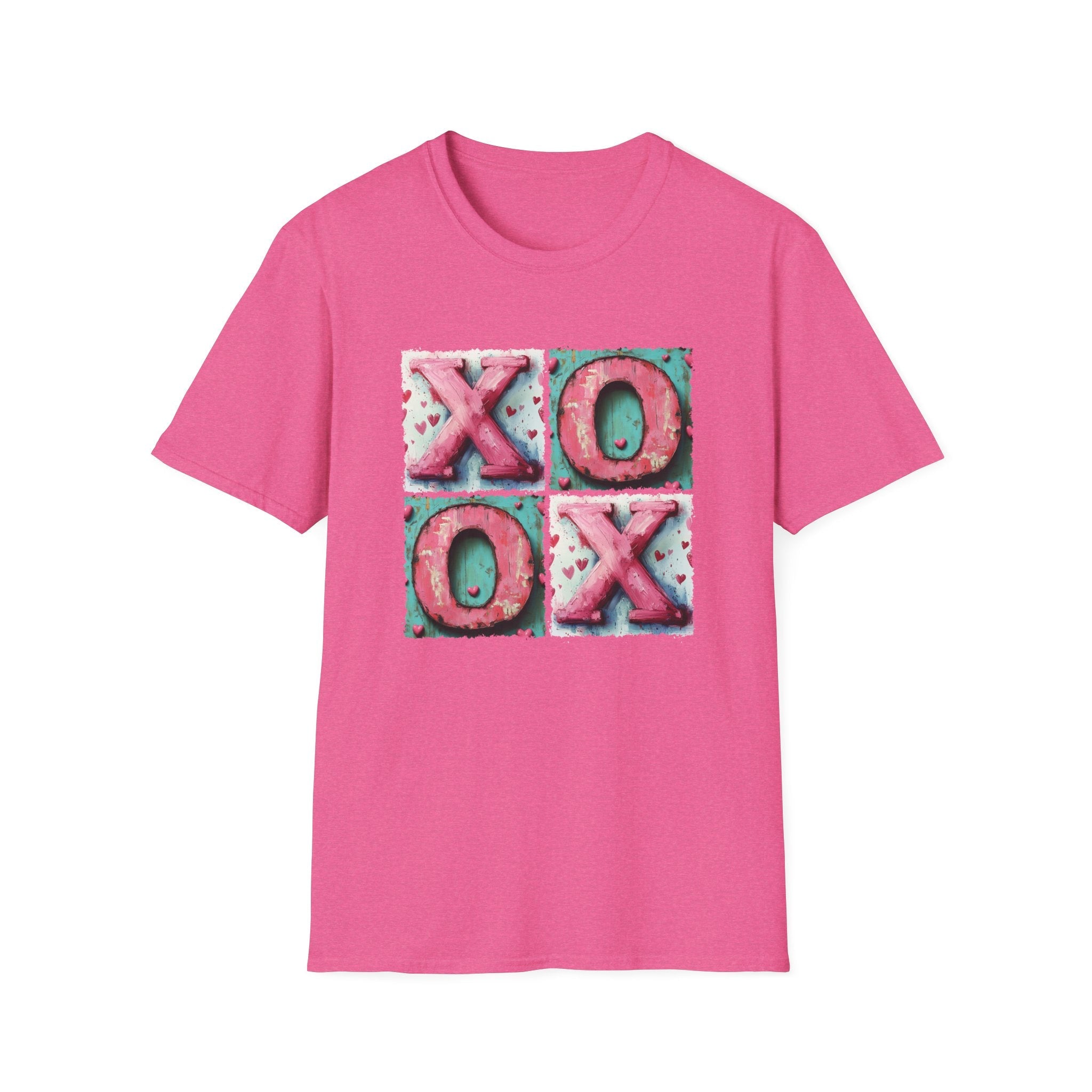XOXO Unisex T-Shirt | Fun and Colorful Valentine’s Day Apparel - KoolKustoms